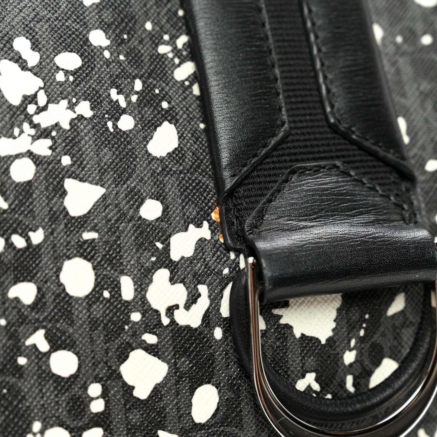 Homme Monogram Speckle Duffle Bag Grise