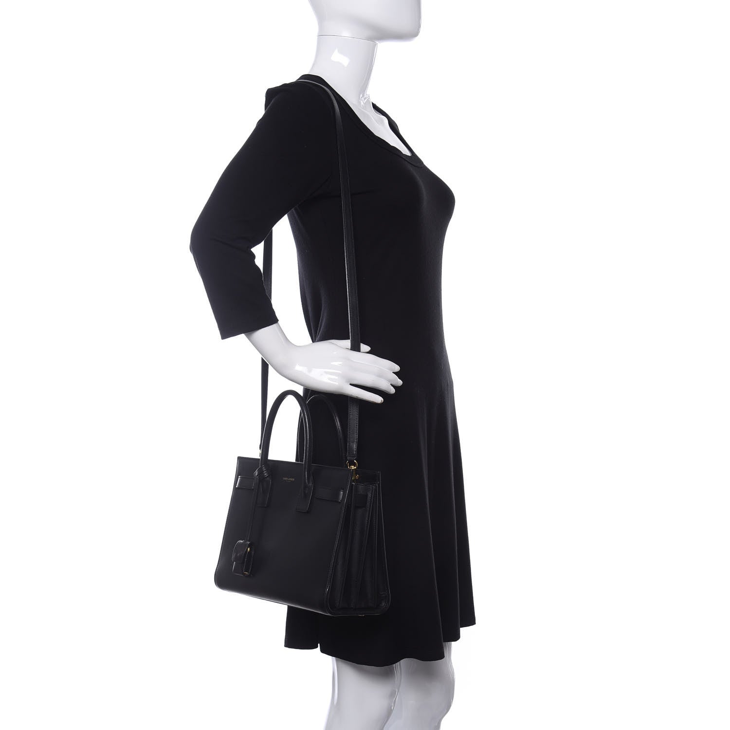 Saint Laurent Calfskin Baby Sac de Jour Black 2 of 19