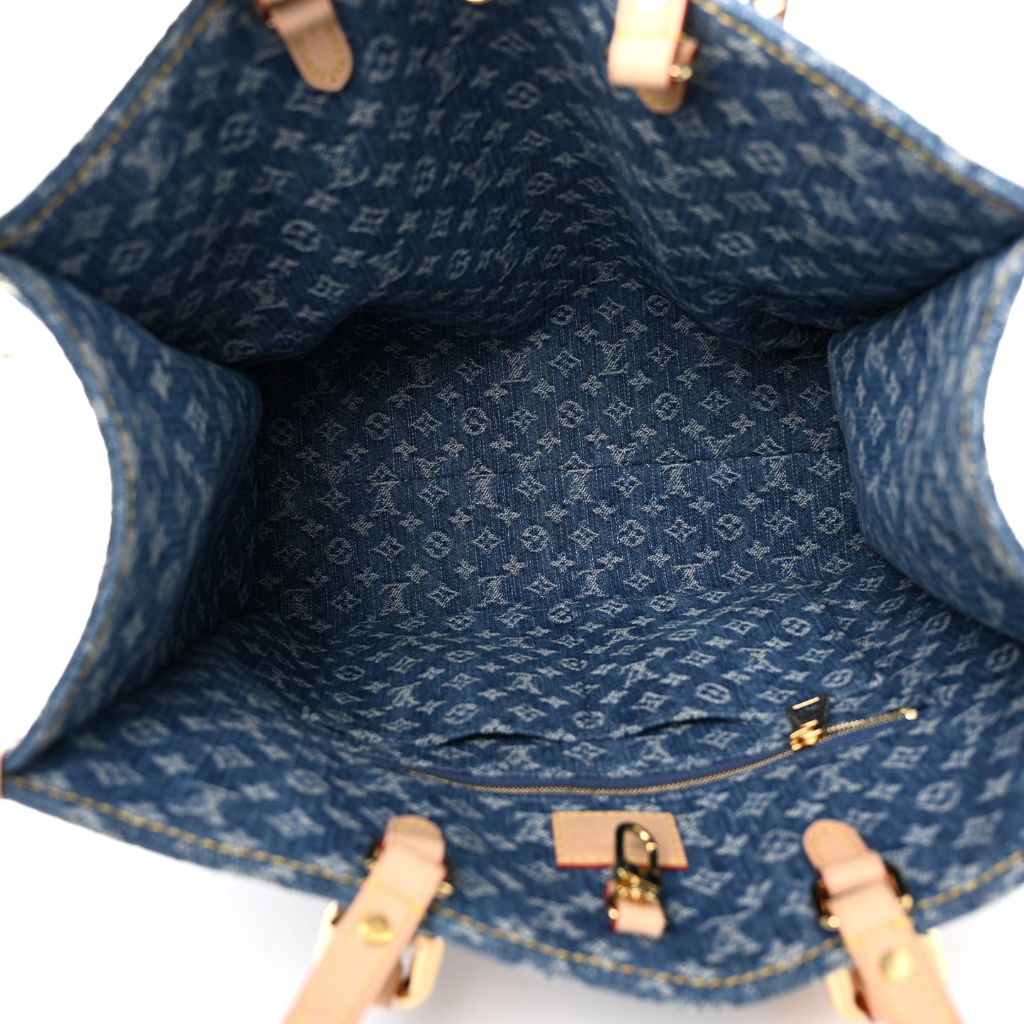 Monogram Denim Onthego MM Blue