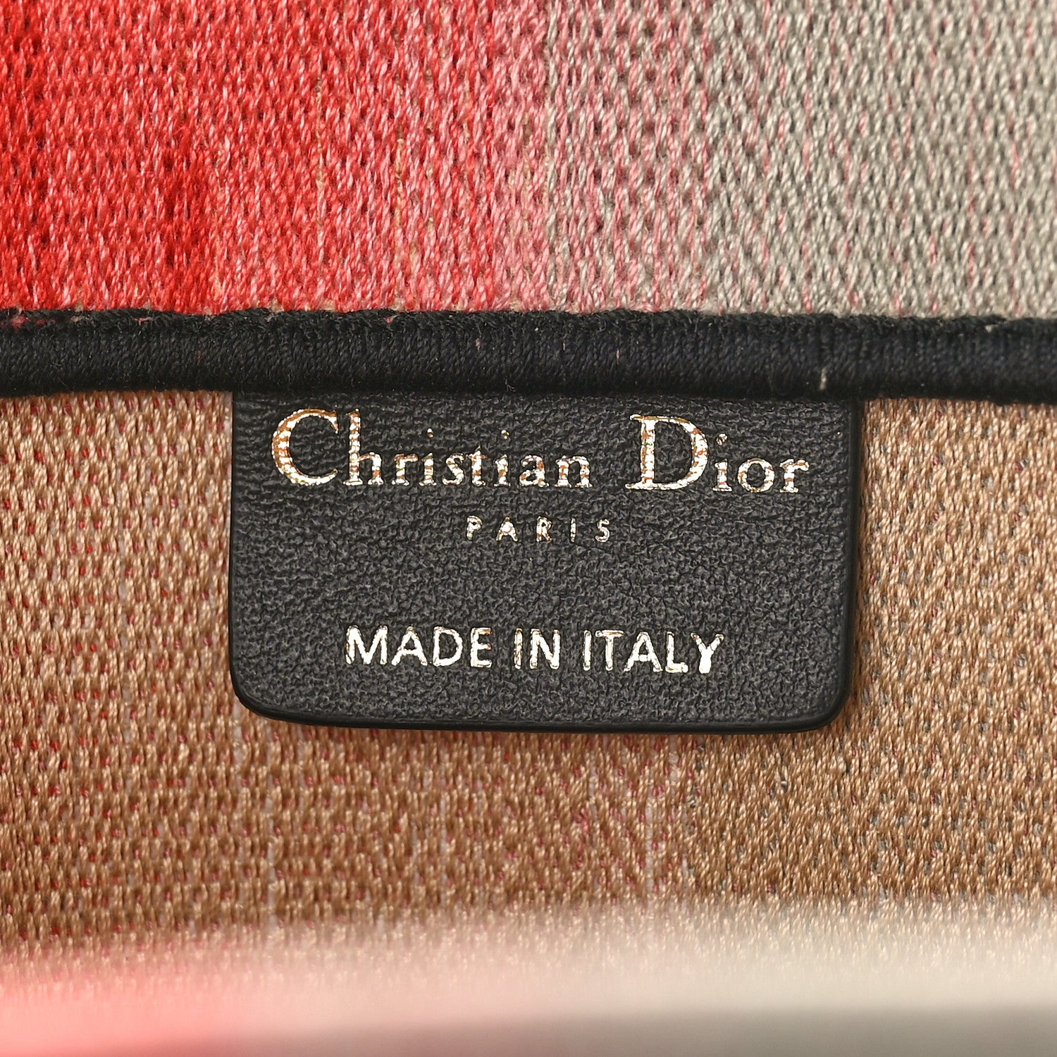 Christian Dior Canvas Embroidered Medium Dioraura Book Tote Multicolor 6 of 15