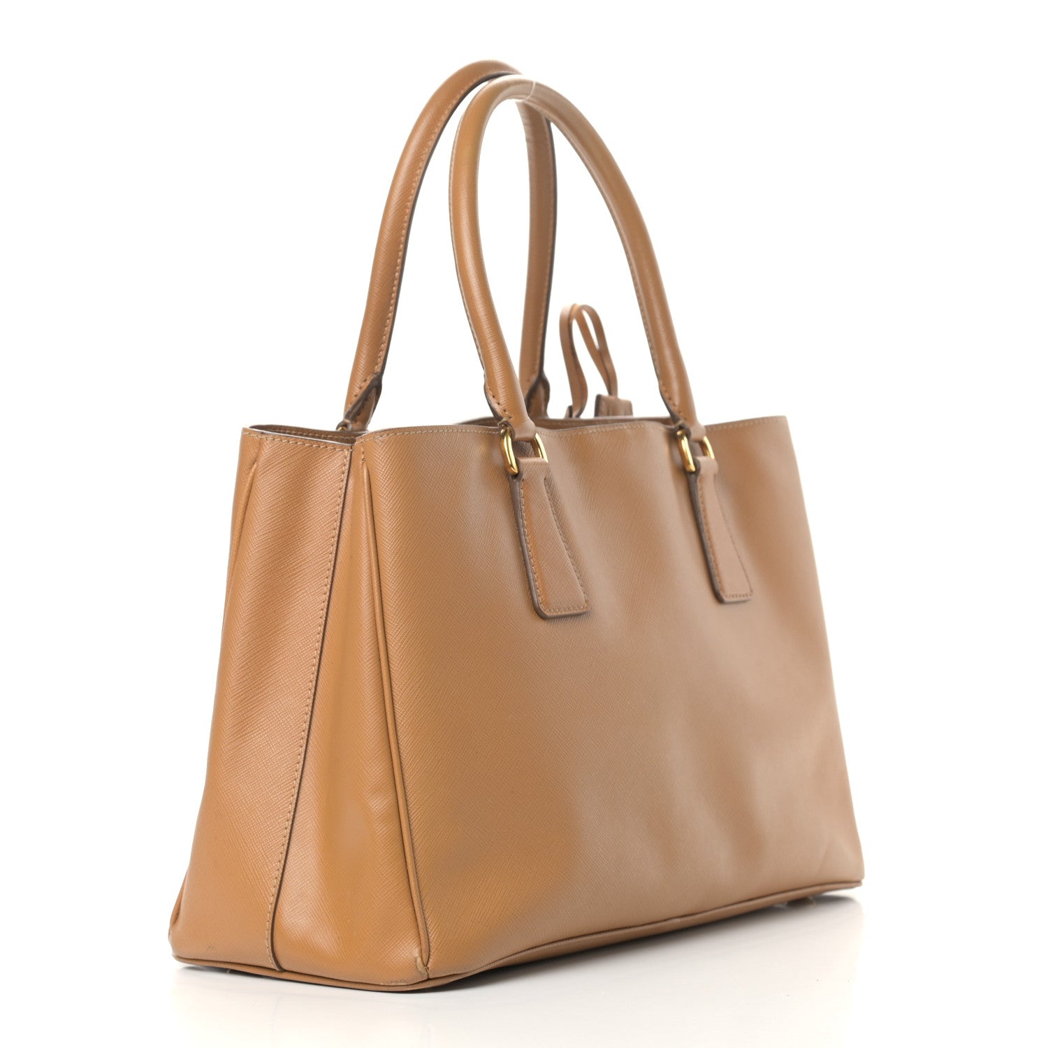 Prada Saffiano Lux Small Tote Caramel 2 of 13