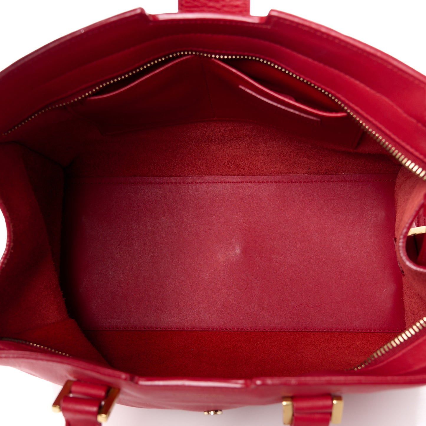 Calfskin Small Classic Y Cabas Red