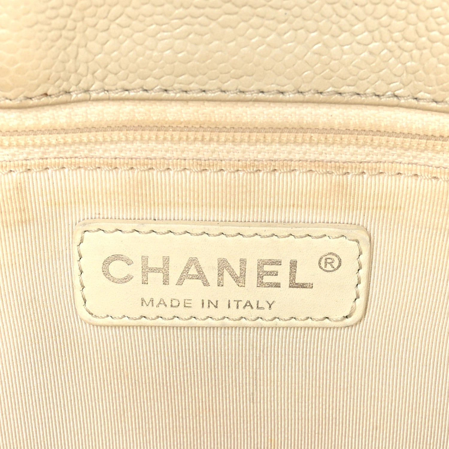 Chanel Metallic Caviar Quilted Grand Shopping Tote GST Pearl 6 of 9