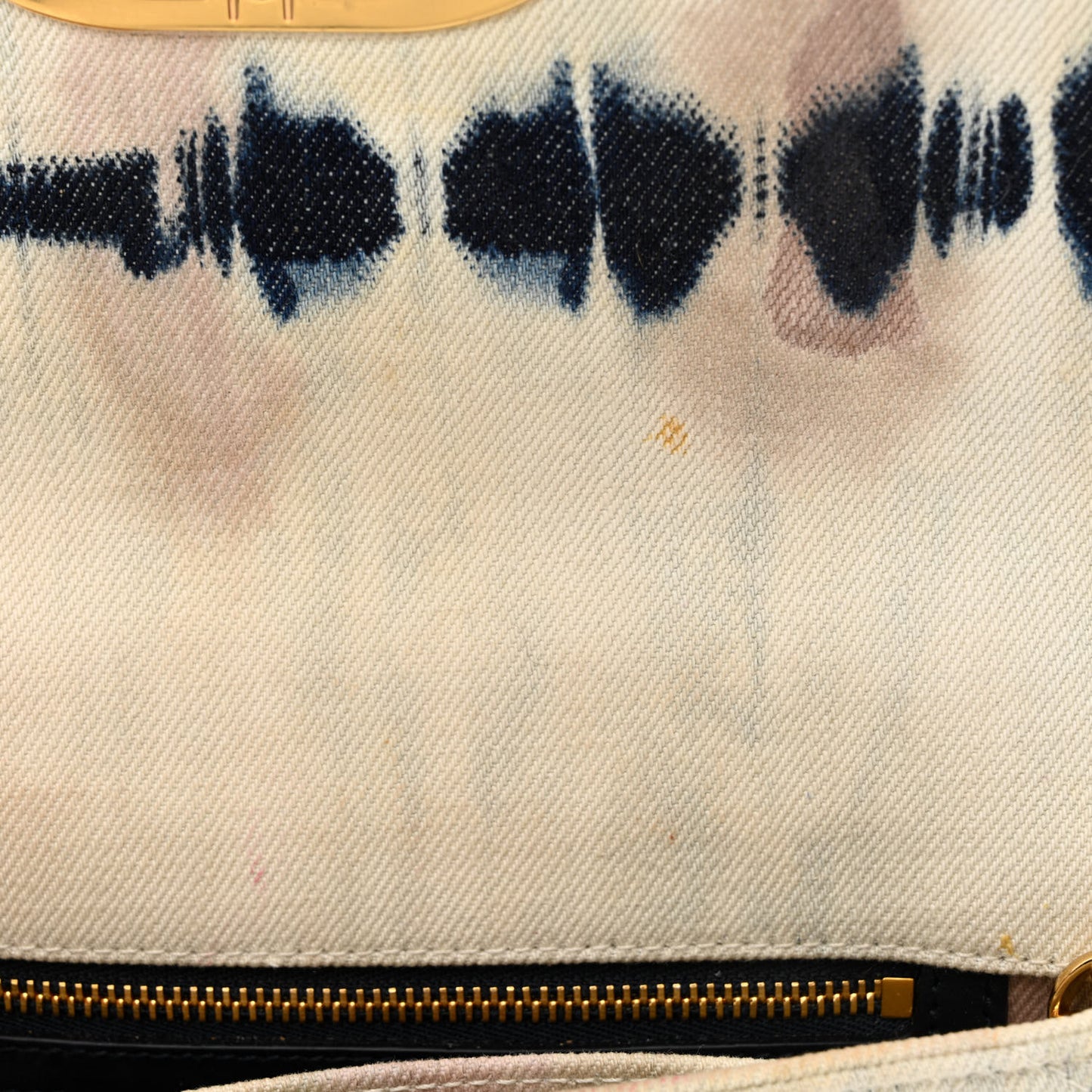 Denim Tie Dye Cannage Small Caro Bag Multicolor