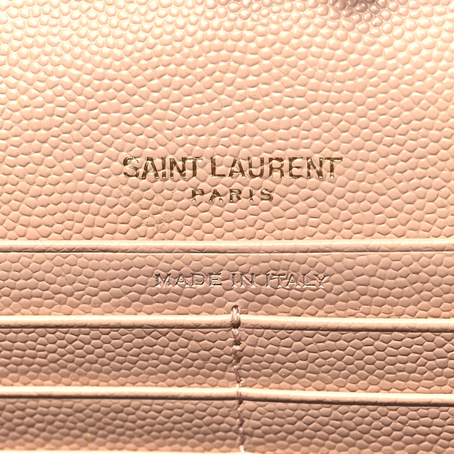 Grain De Poudre Matelasse Chevron Monogram Chain Wallet Pale Pink