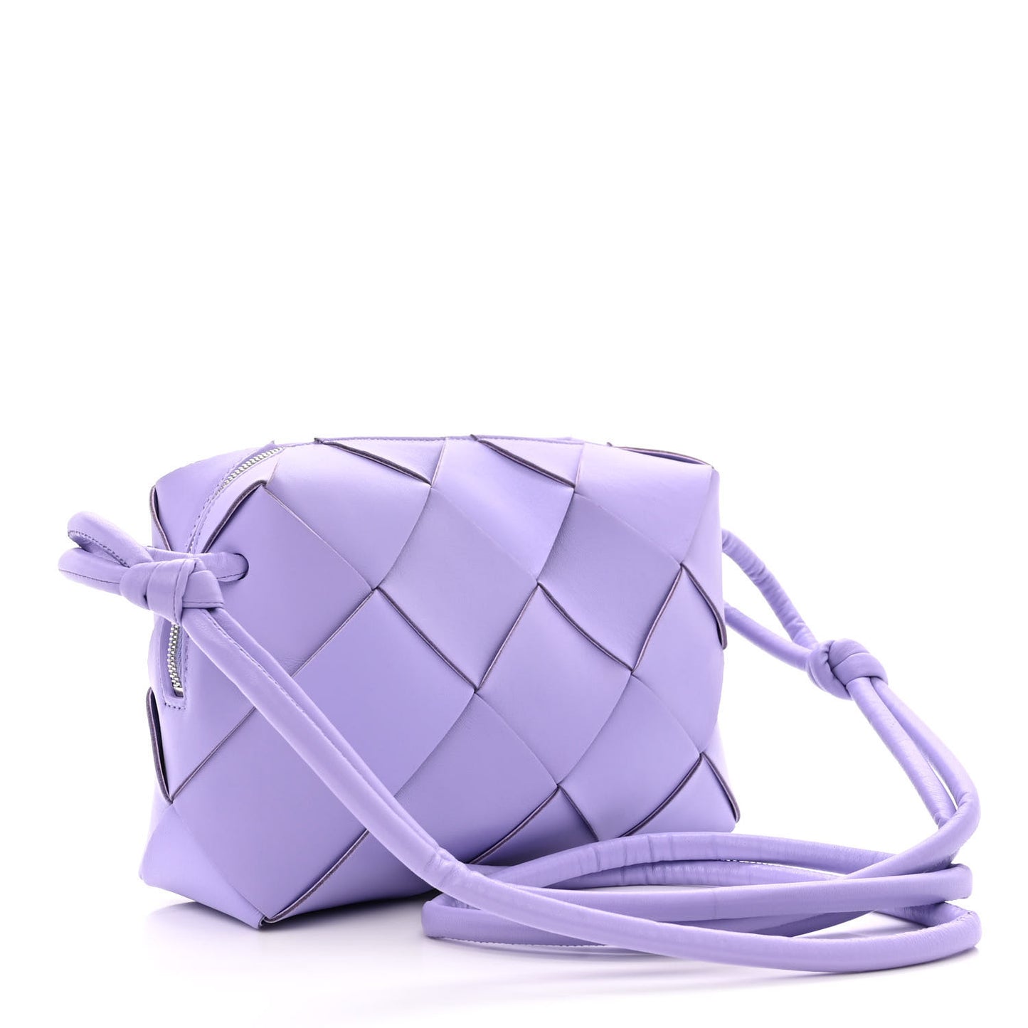 Lambskin Maxi Intreccio Small Cassette Camera Bag Wisteria