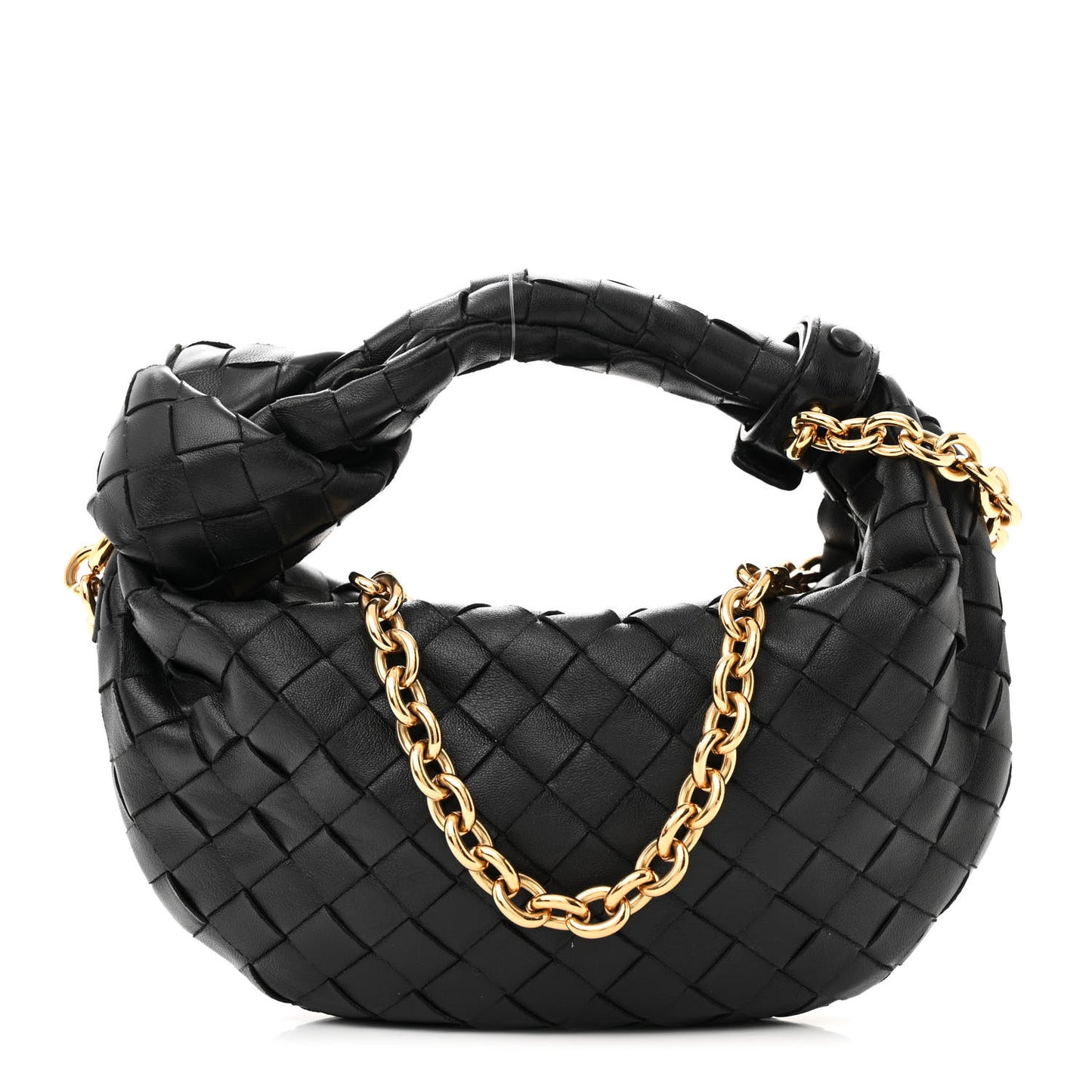 Nappa Intrecciato Mini Chain Jodie Black
