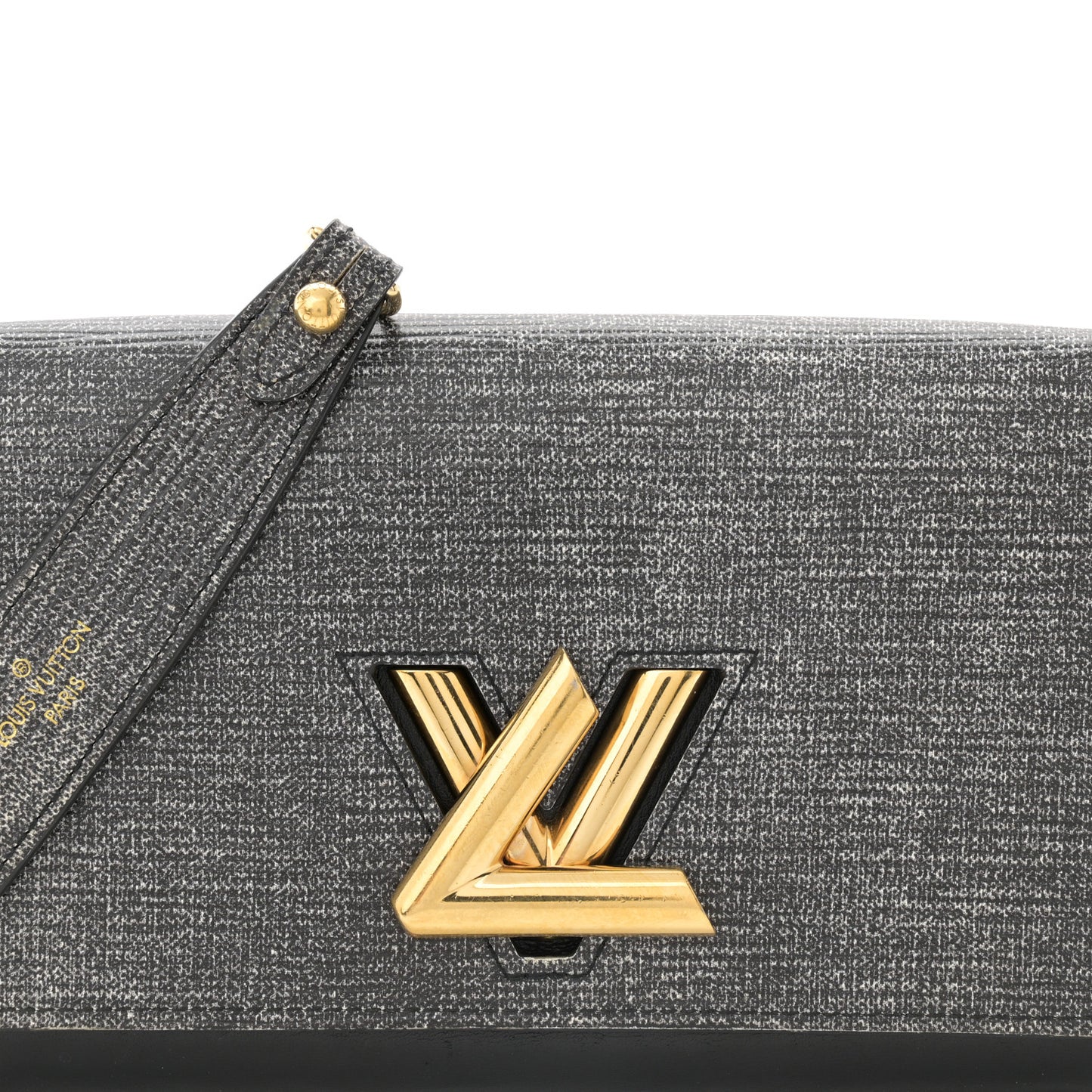 Epi Twist Chain Wallet Denim Dark