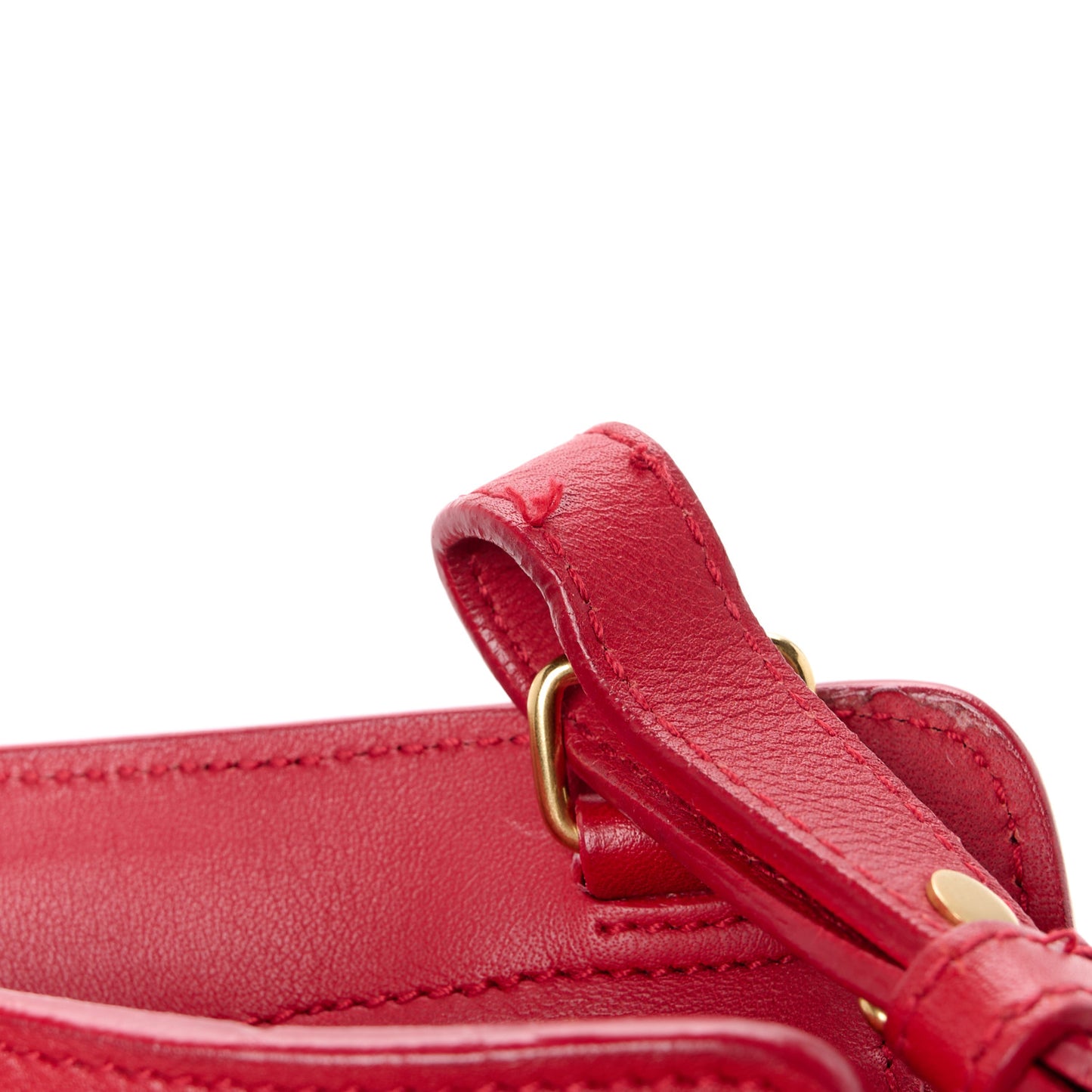 Calfskin Small Classic Y Cabas Red