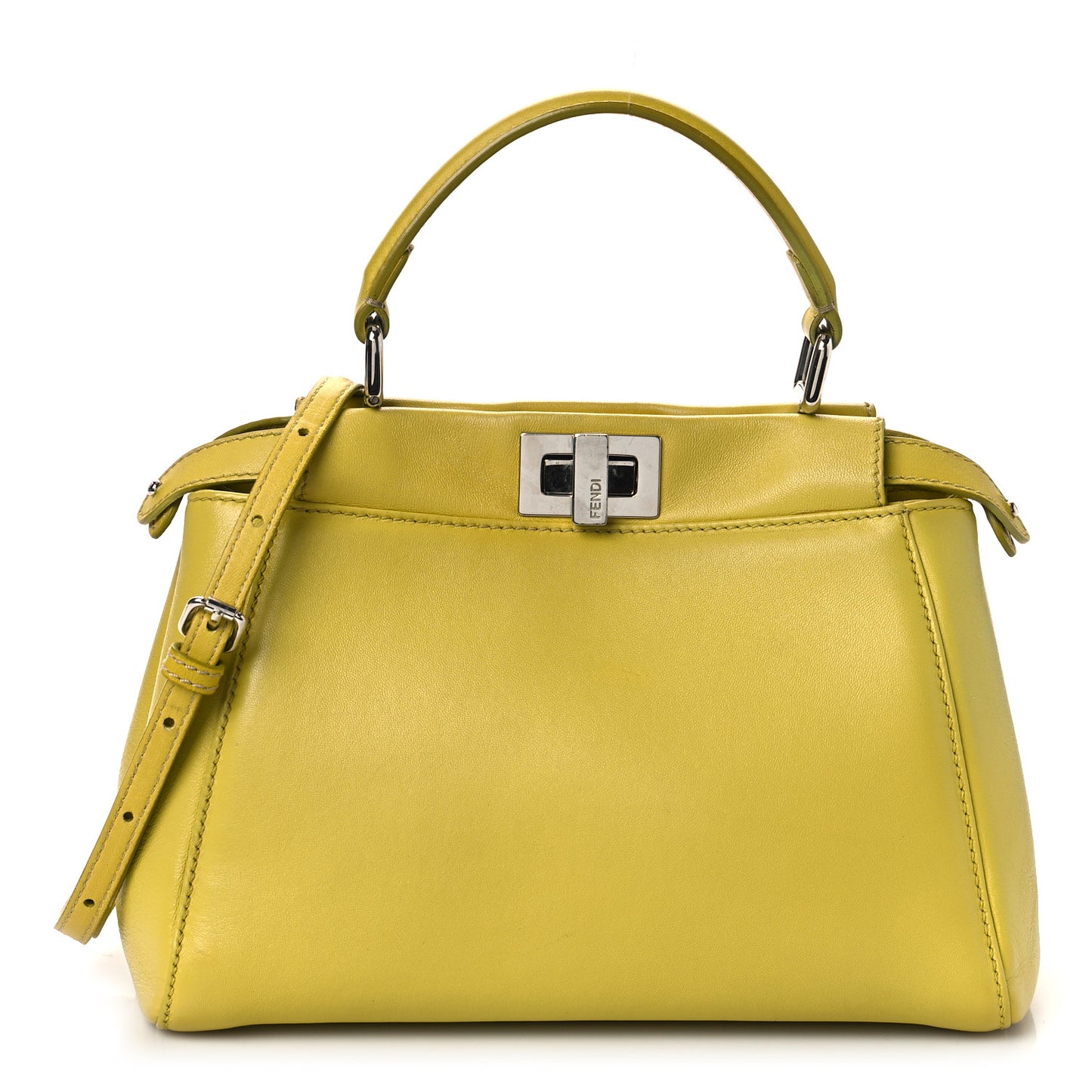 Nappa Mini Peekaboo Iconic Satchel Lime