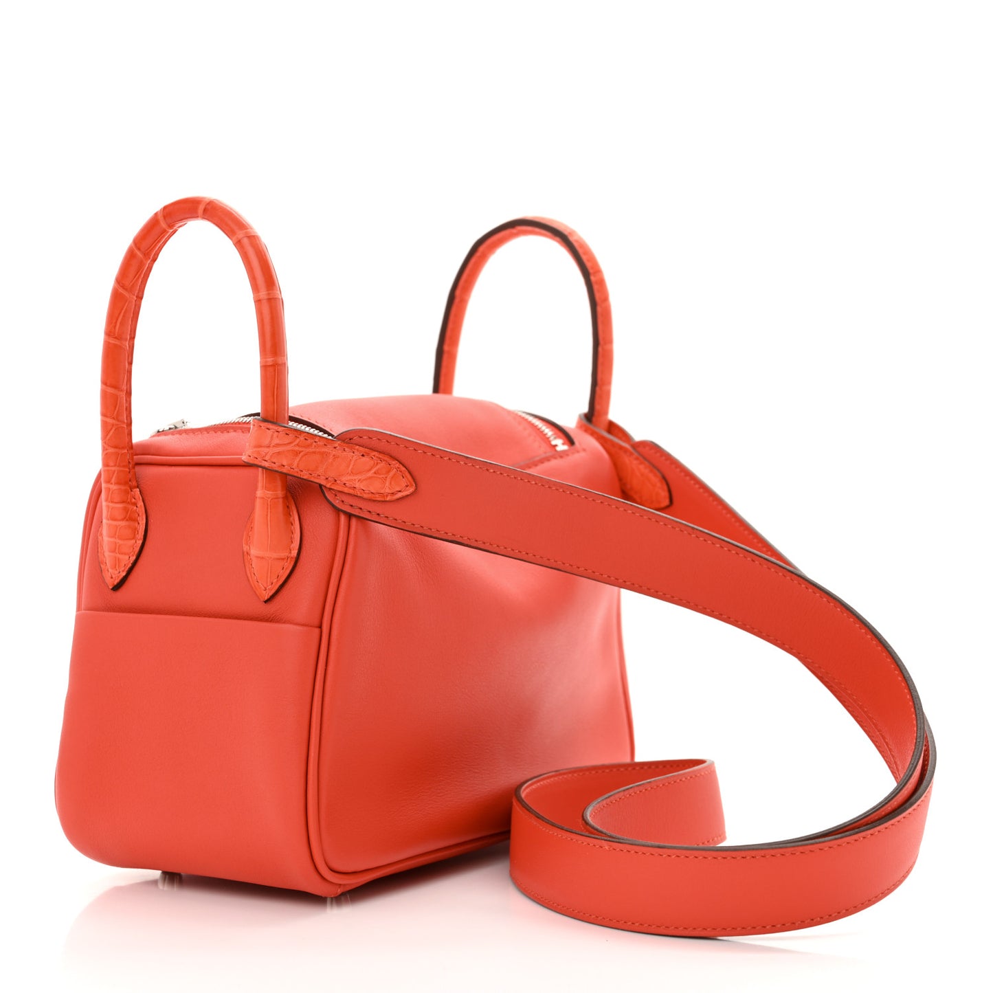 Matte Alligator Swift Verso Mini Touch Lindy 20 Capucine Orange Poppy