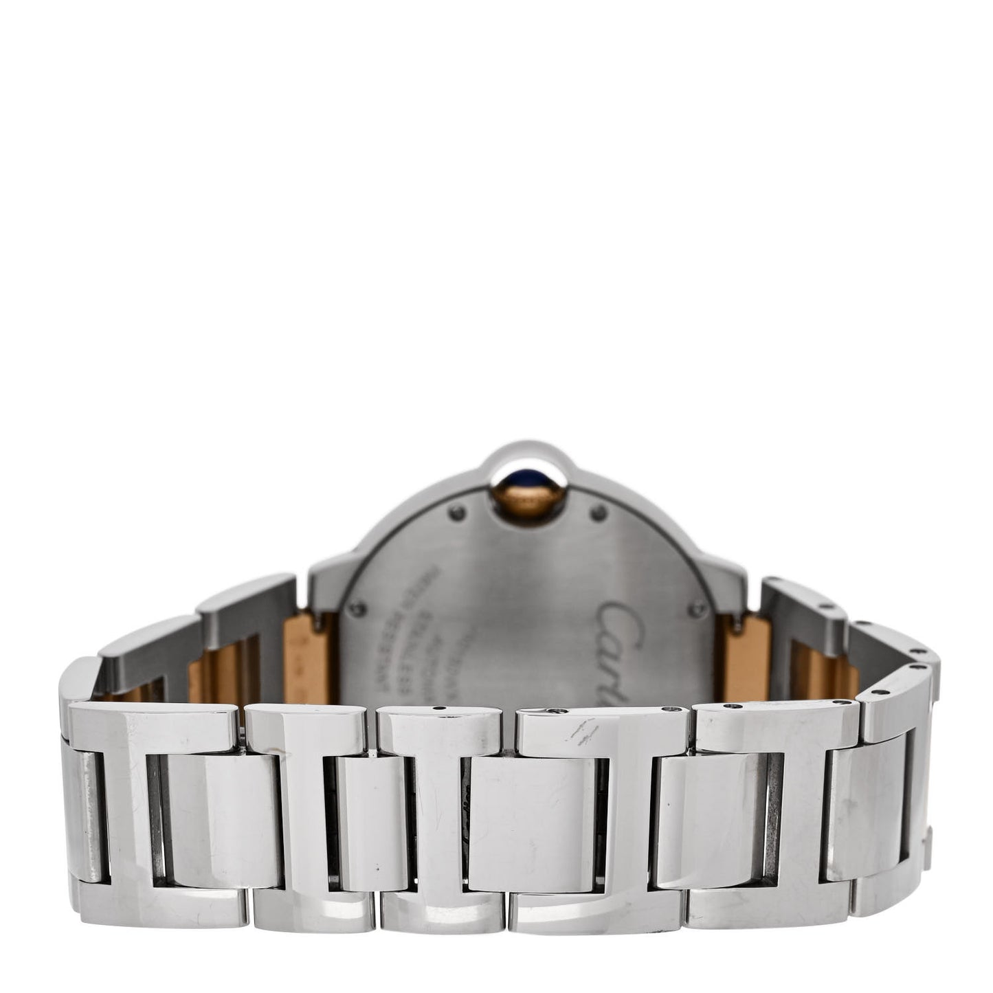 Stainless Steel 18K Pink Gold Diamond 36mm Ballon Bleu De Cartier Automatic Watch