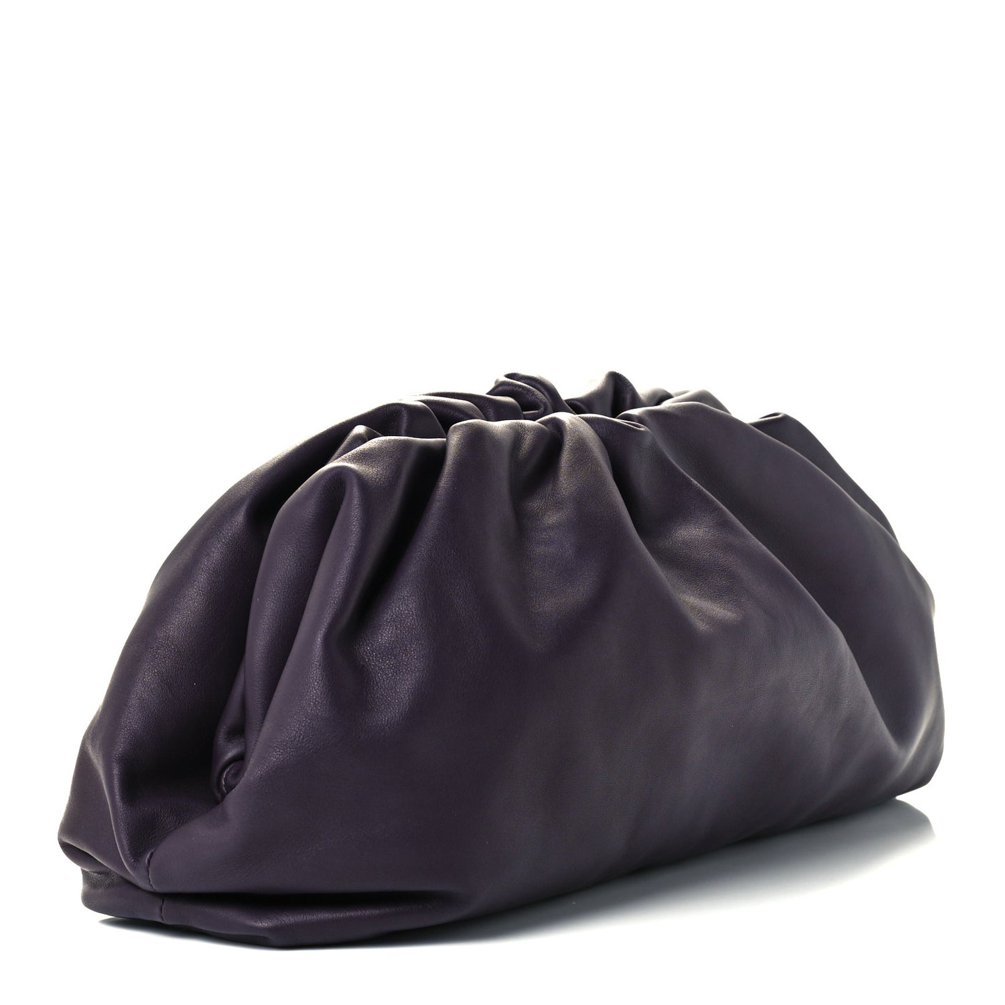 Smooth Butter Calf The Pouch Oversized Clutch Raisin