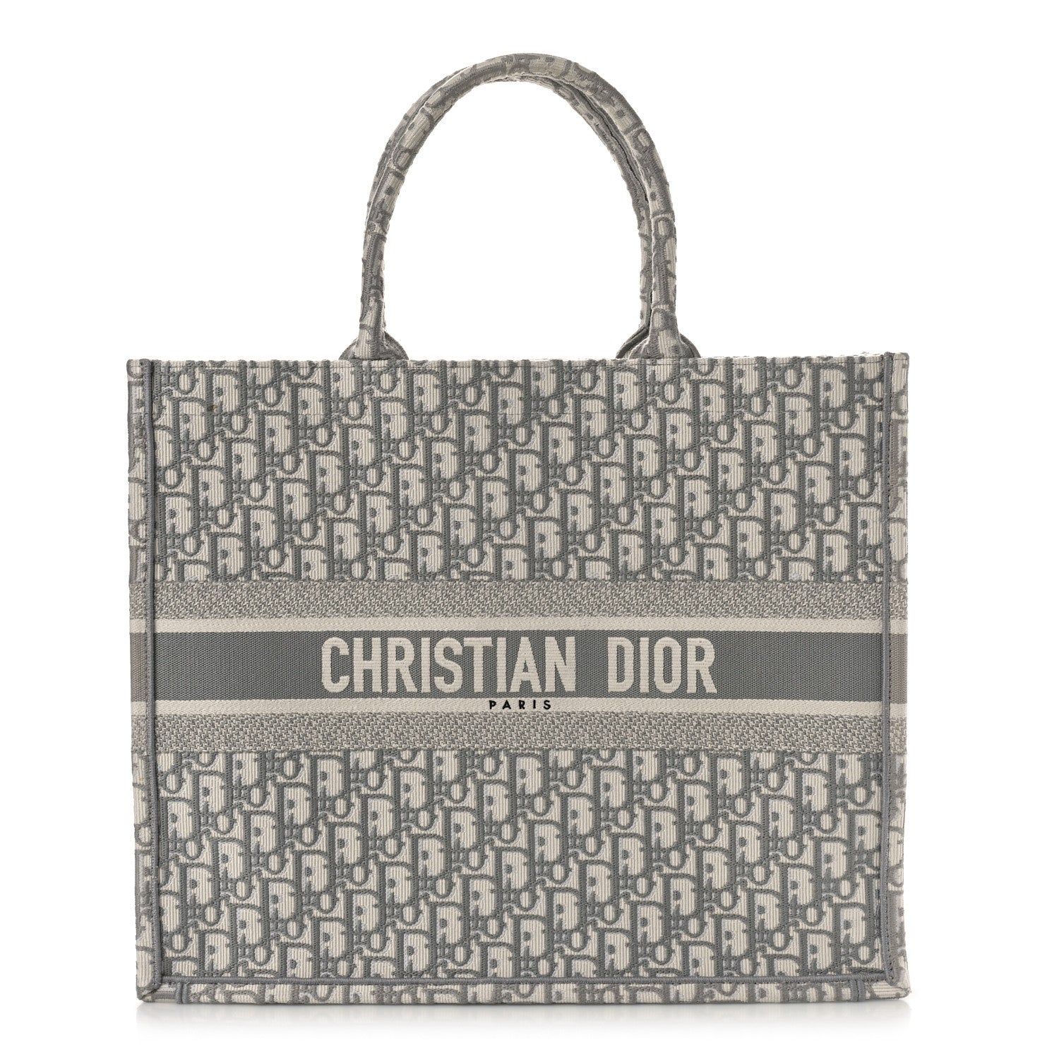 Christian Dior Oblique Large Book Tote Grey 1 of 8