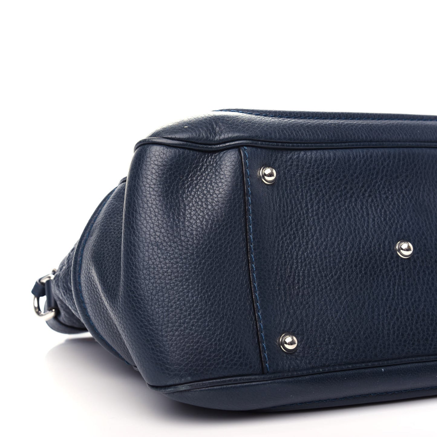 Guccissima Small New Bamboo Tassel Tote Dark Blue