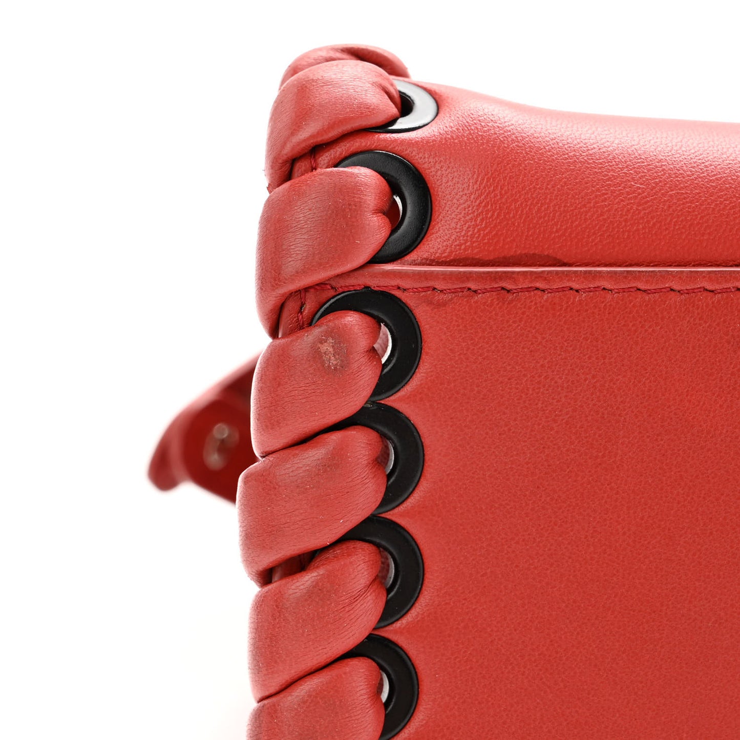 Nappa Lace Up Mini Peekaboo Iconic Satchel Bloody Mary