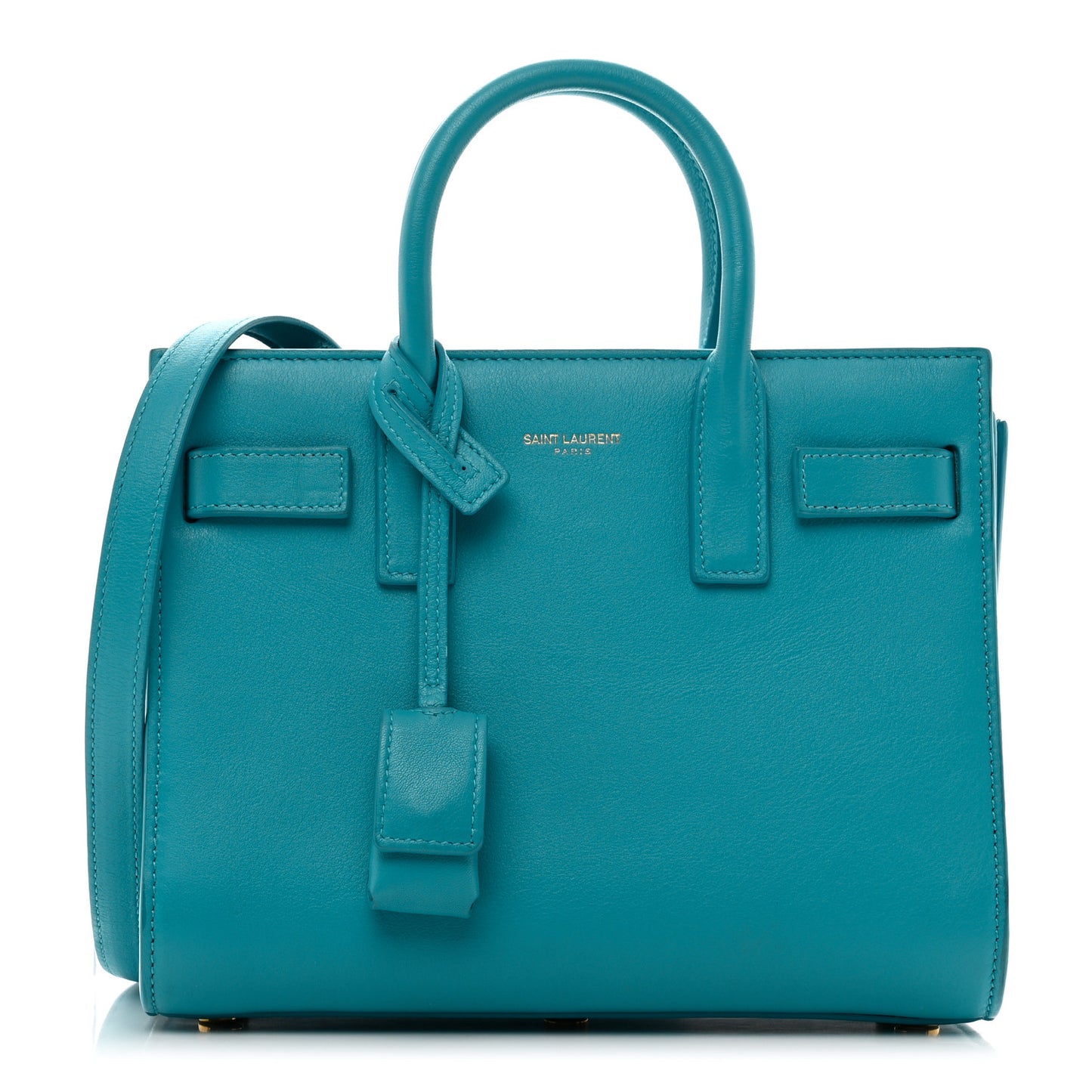 Calfskin Nano Sac De Jour Turquoise