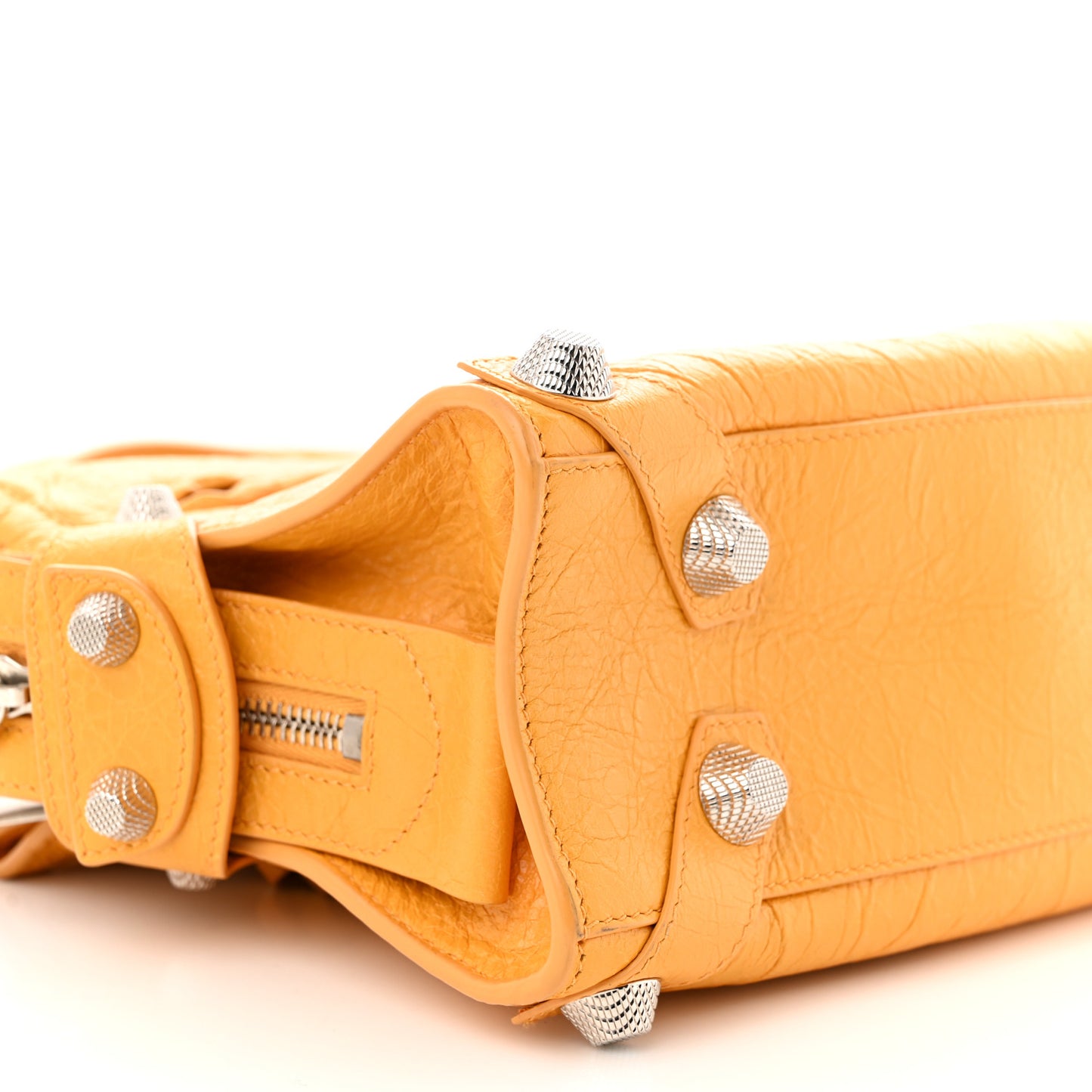 Agneau Giant 12 Silver Hardware Mini Mute City Jaune Miel