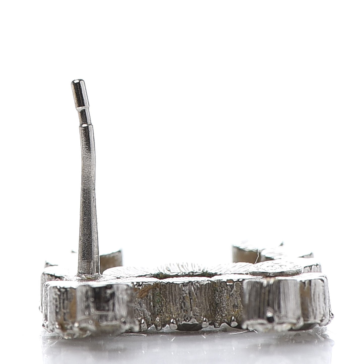 Crystal CC Earrings Grey Silver