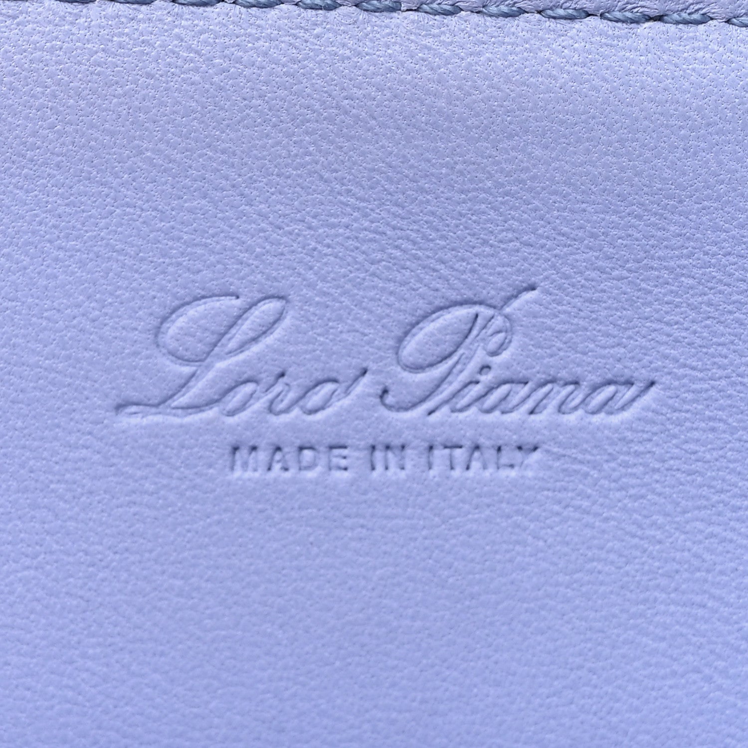 Loro Piana Calfskin Artemis Shoulder Bag Blue 6 of 19