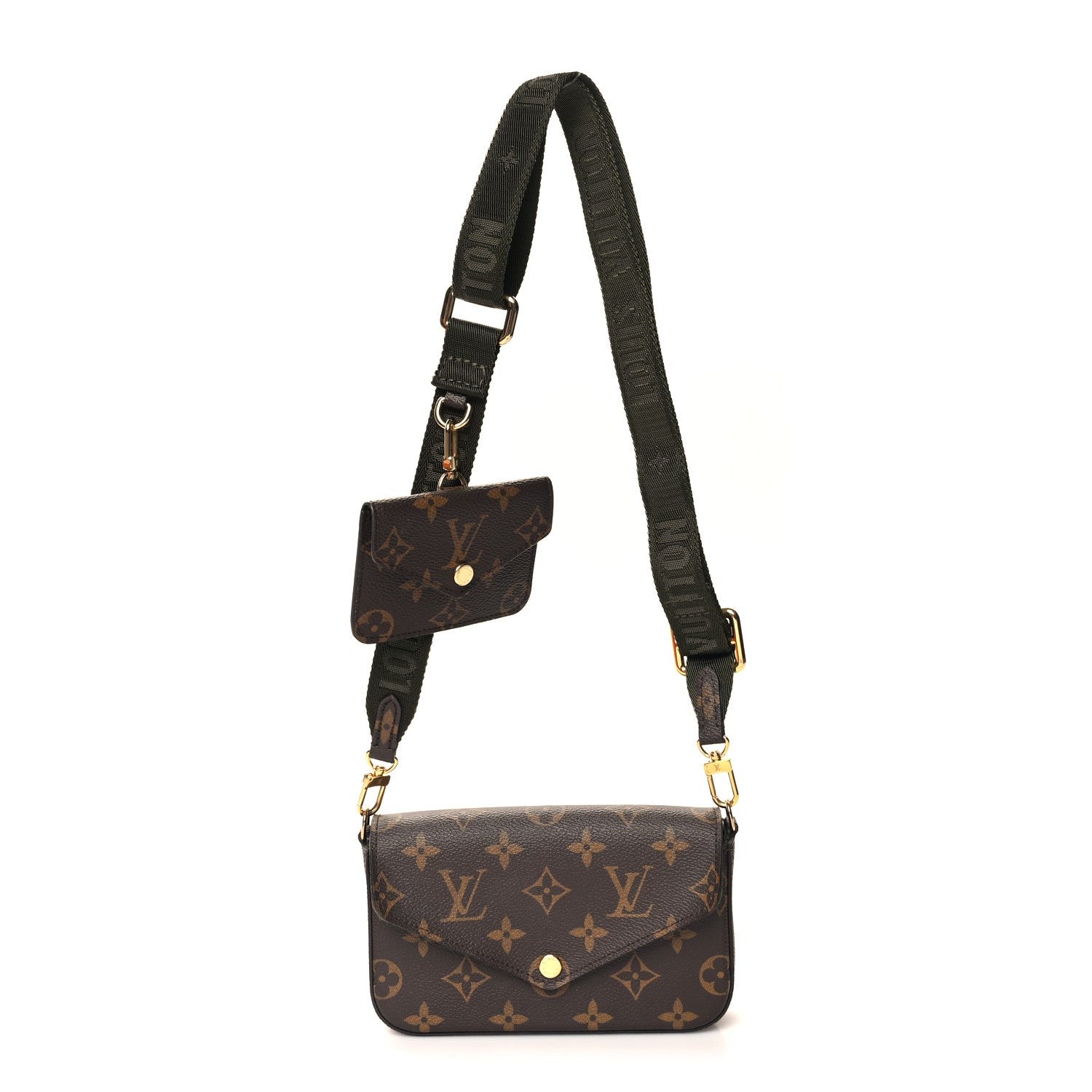 Louis Vuitton Monogram Felicie Strap & Go Kaki 1 of 10