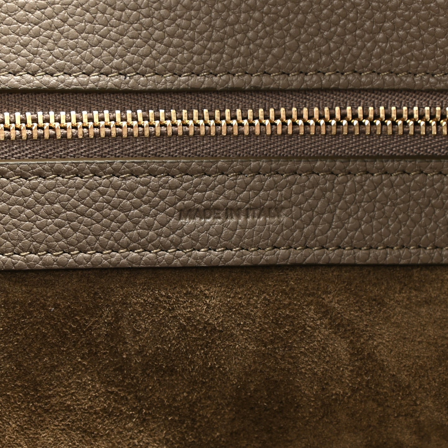 Soft Grained Calfskin Medium Belt Cabas Phantom Taupe