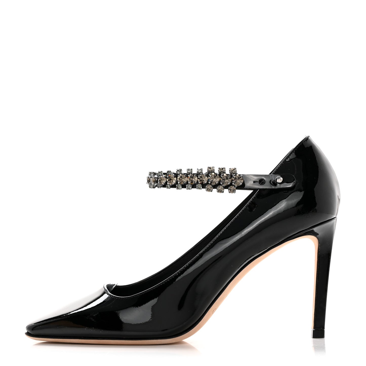 Patent Crystal Malva 85 Pumps 37 Black