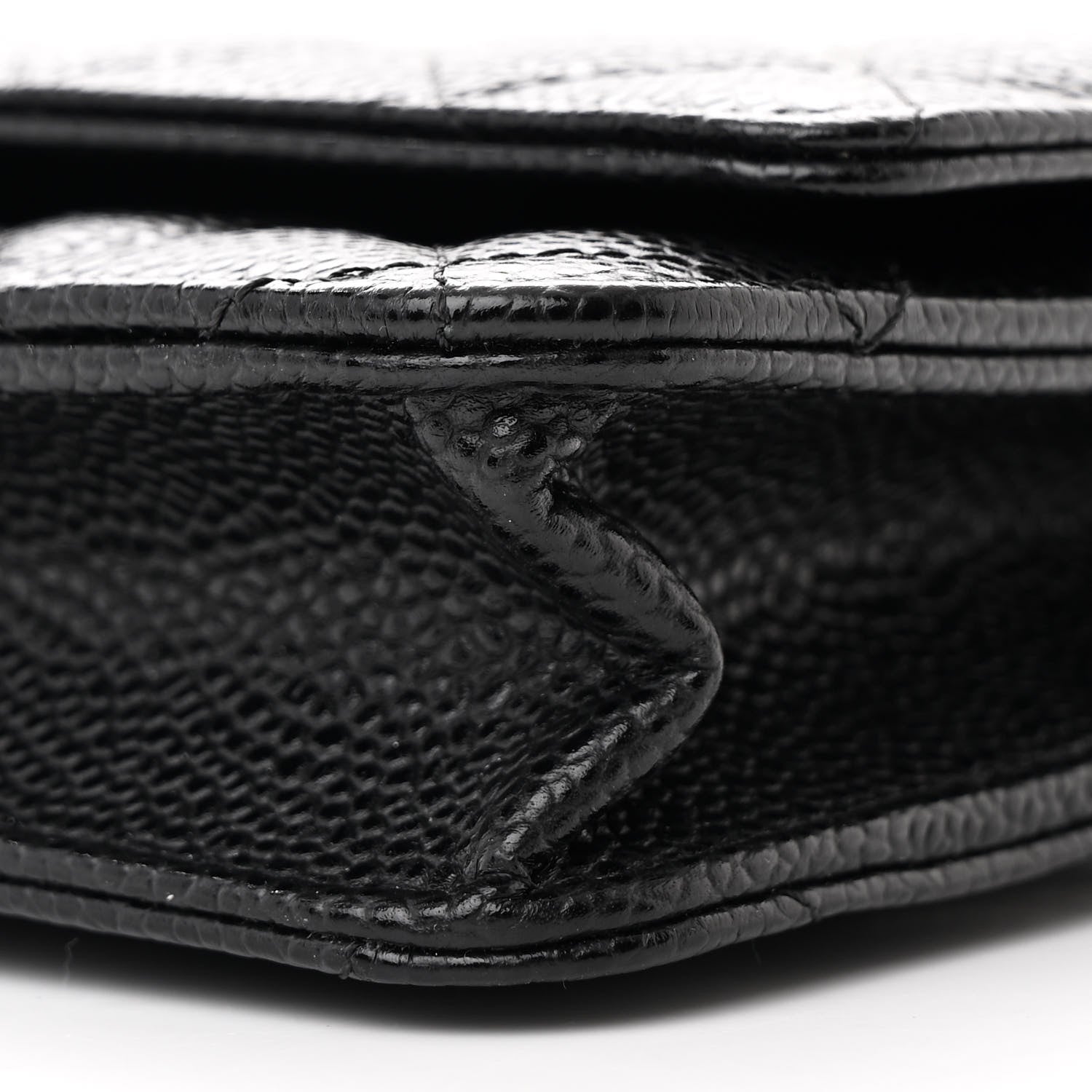 Chanel Caviar Quilted Wallet on Chain WOC Black 11 of 12