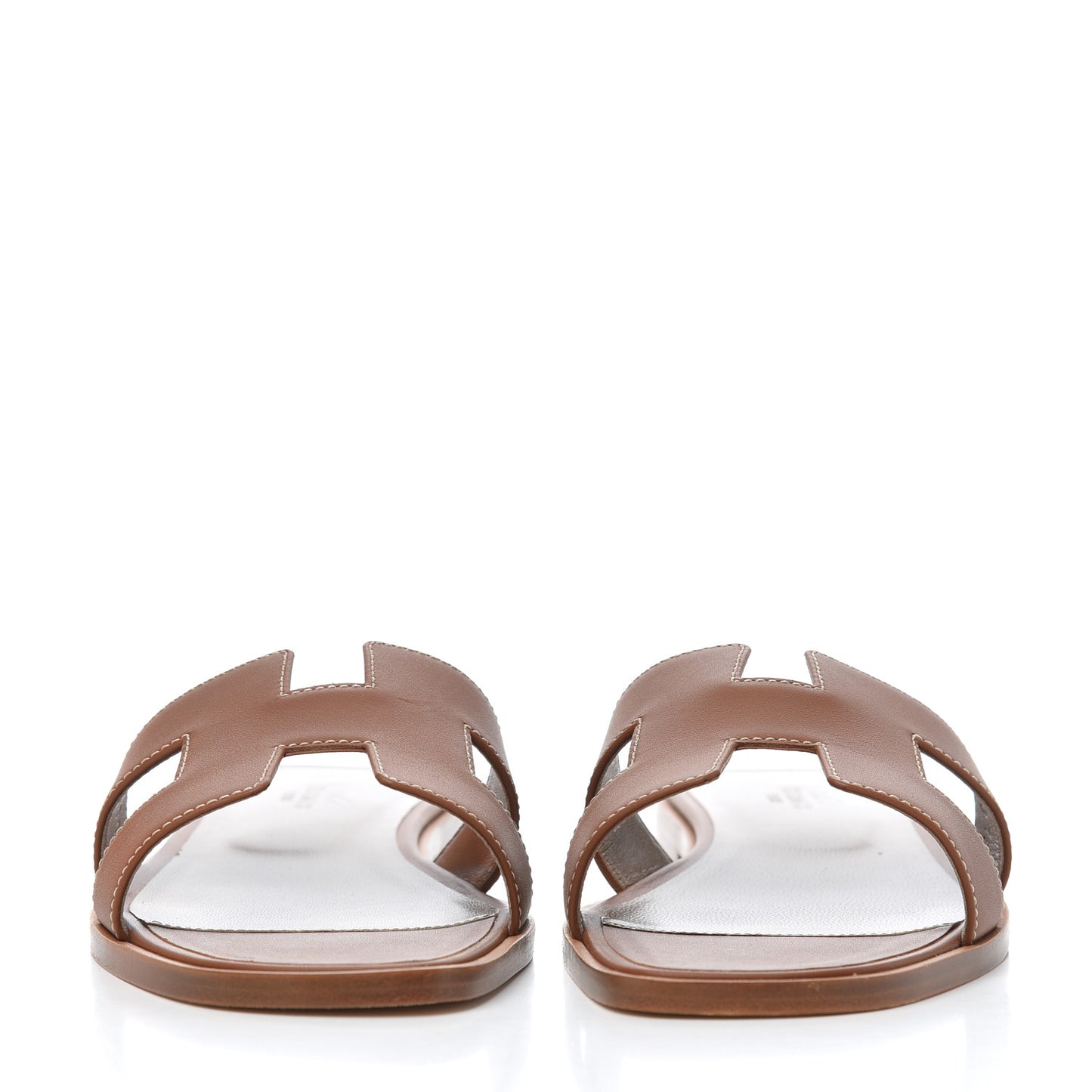 Box Calfskin Oran Sandals 38 Gold
