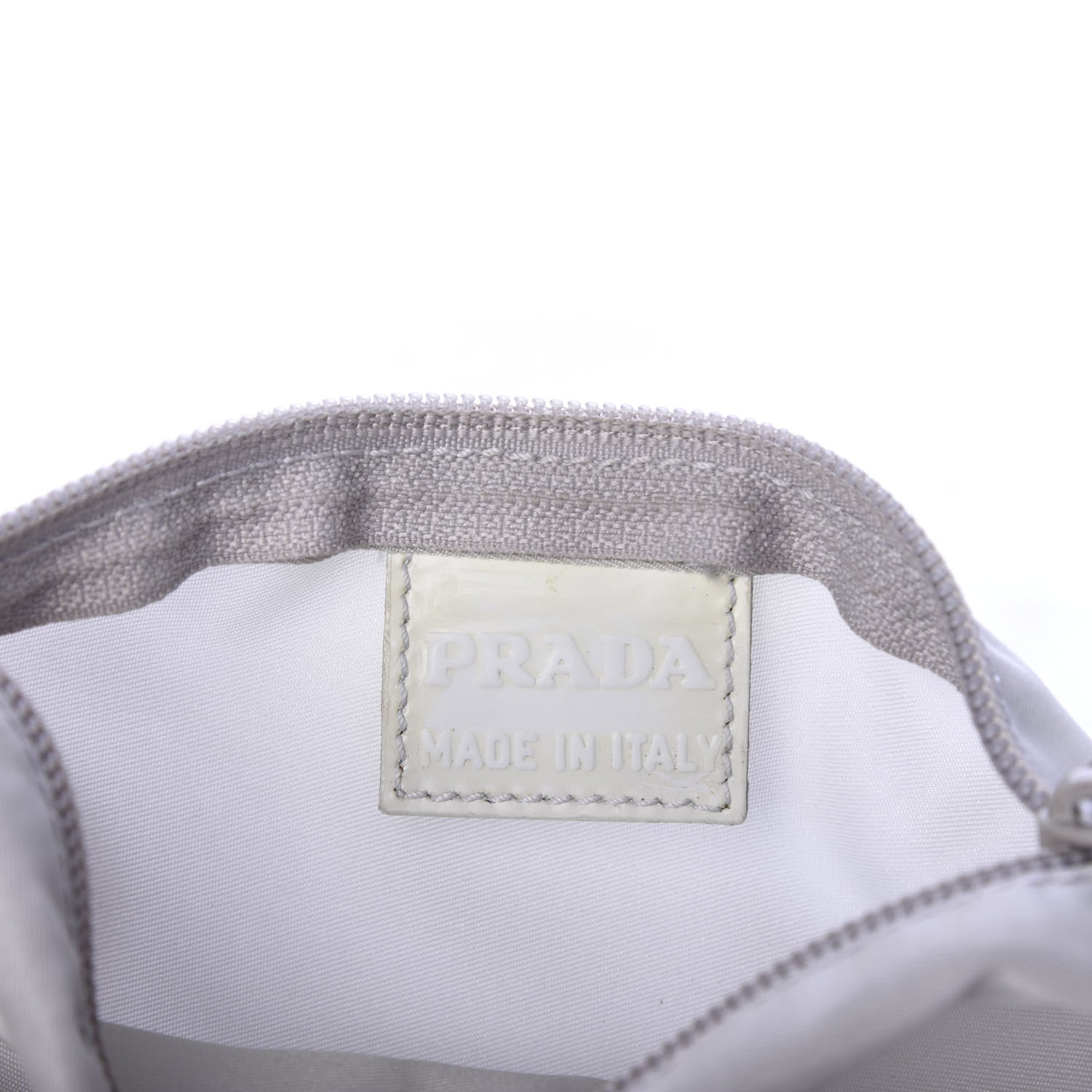 Prada Nylon Vela Cosmetic Pouch Cristallo 6 of 7