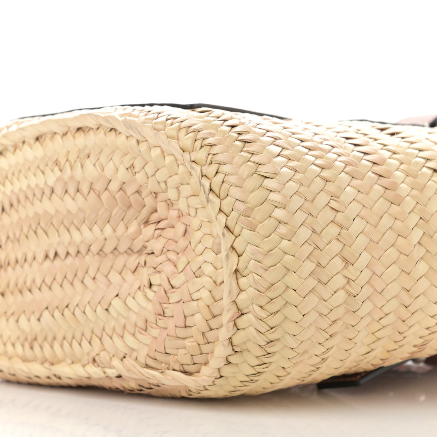 Raffia Small Basket Tote Bag Natural Tan