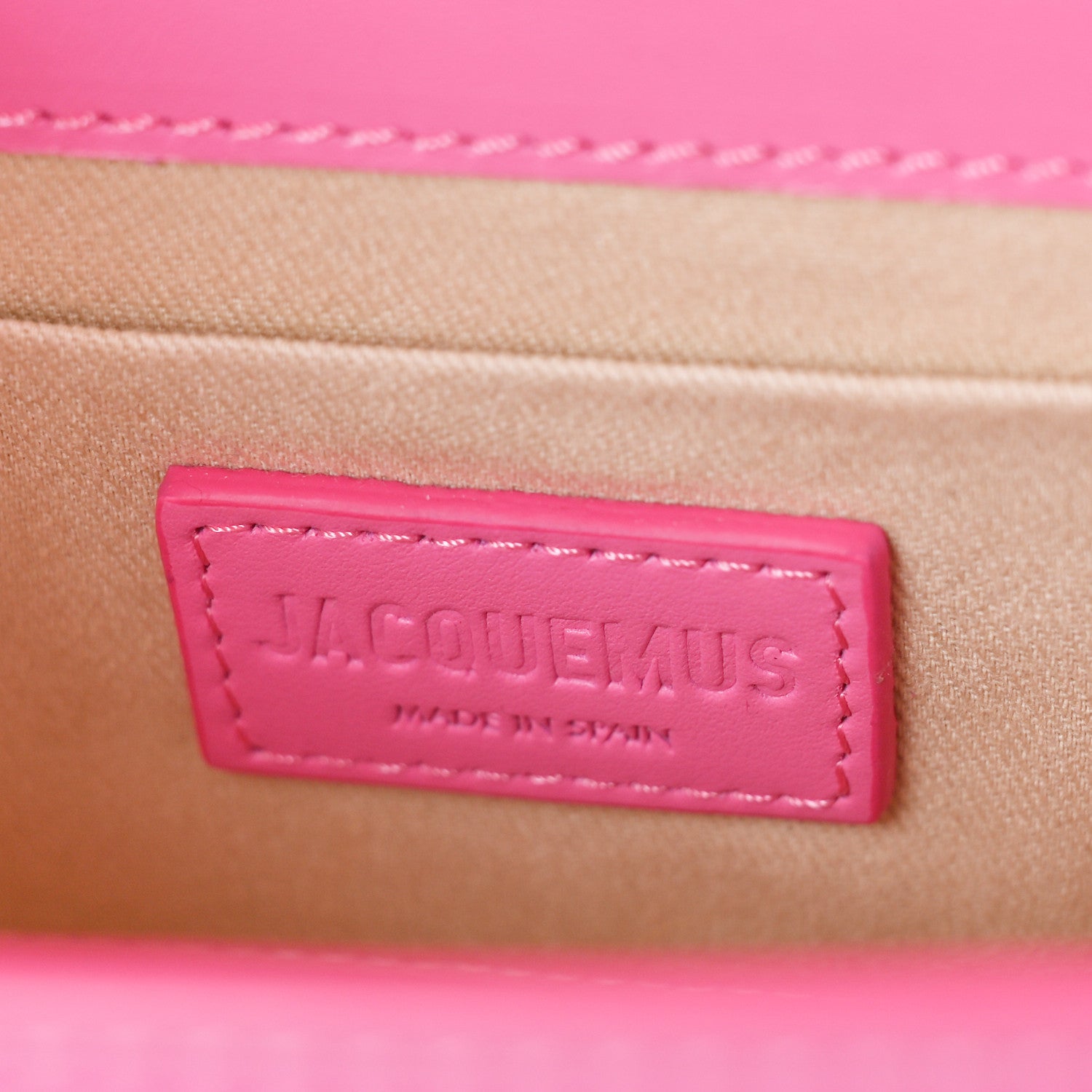 Jacquemus Smooth Calfskin Le Sac Rond Pink 6 of 8