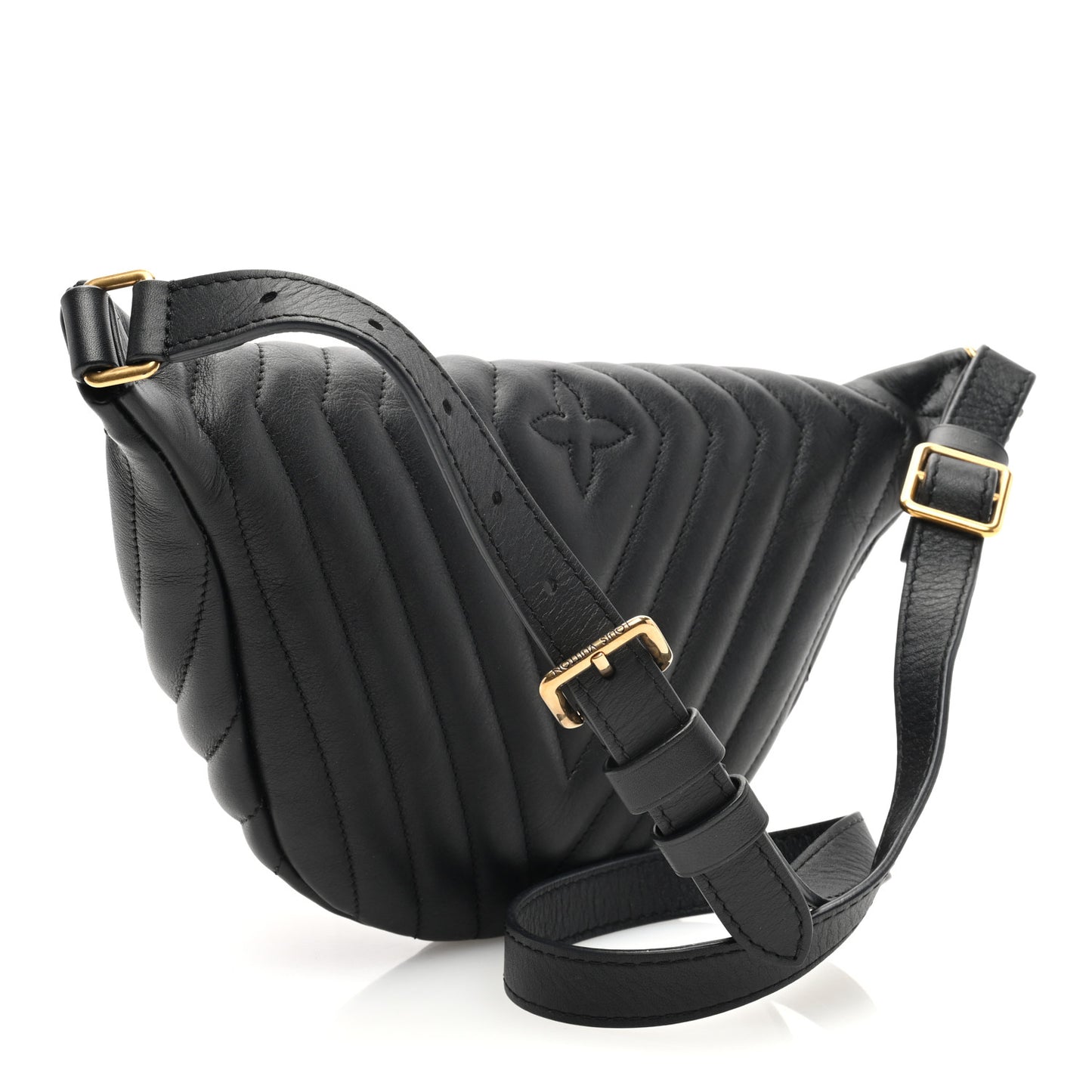 Calfskin Quilted New Wave Bumbag Black