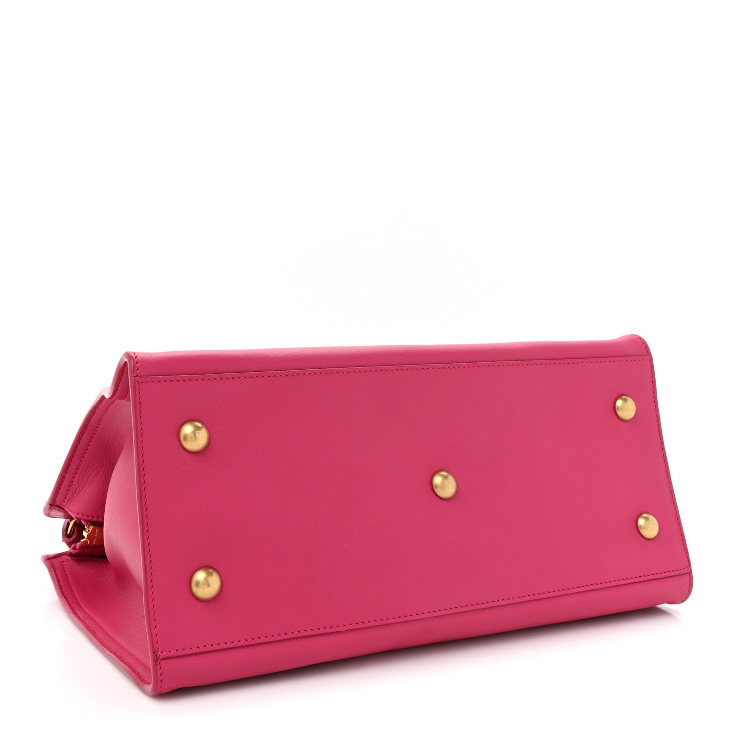 Calfskin Small Classic Y Cabas Fuchsia