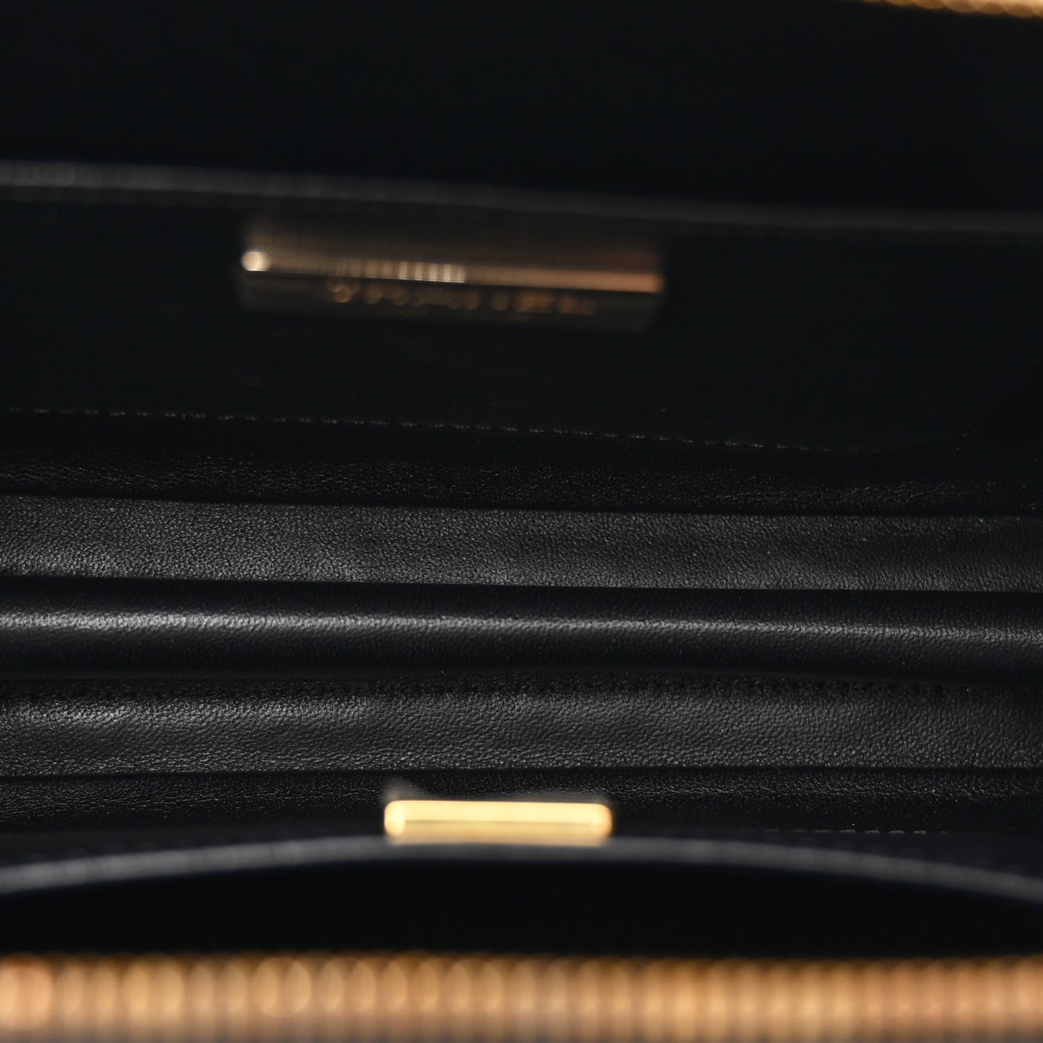 Chanel Calfskin Quilted Studded Square Vanity Case Black 5 of 11