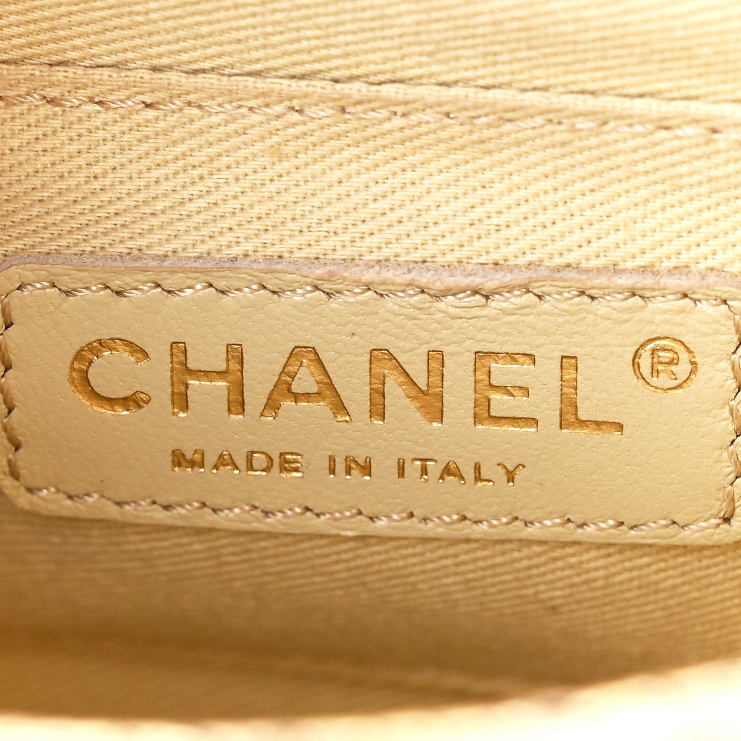 Metallic Goatskin Quilted Rita Flap Gold
