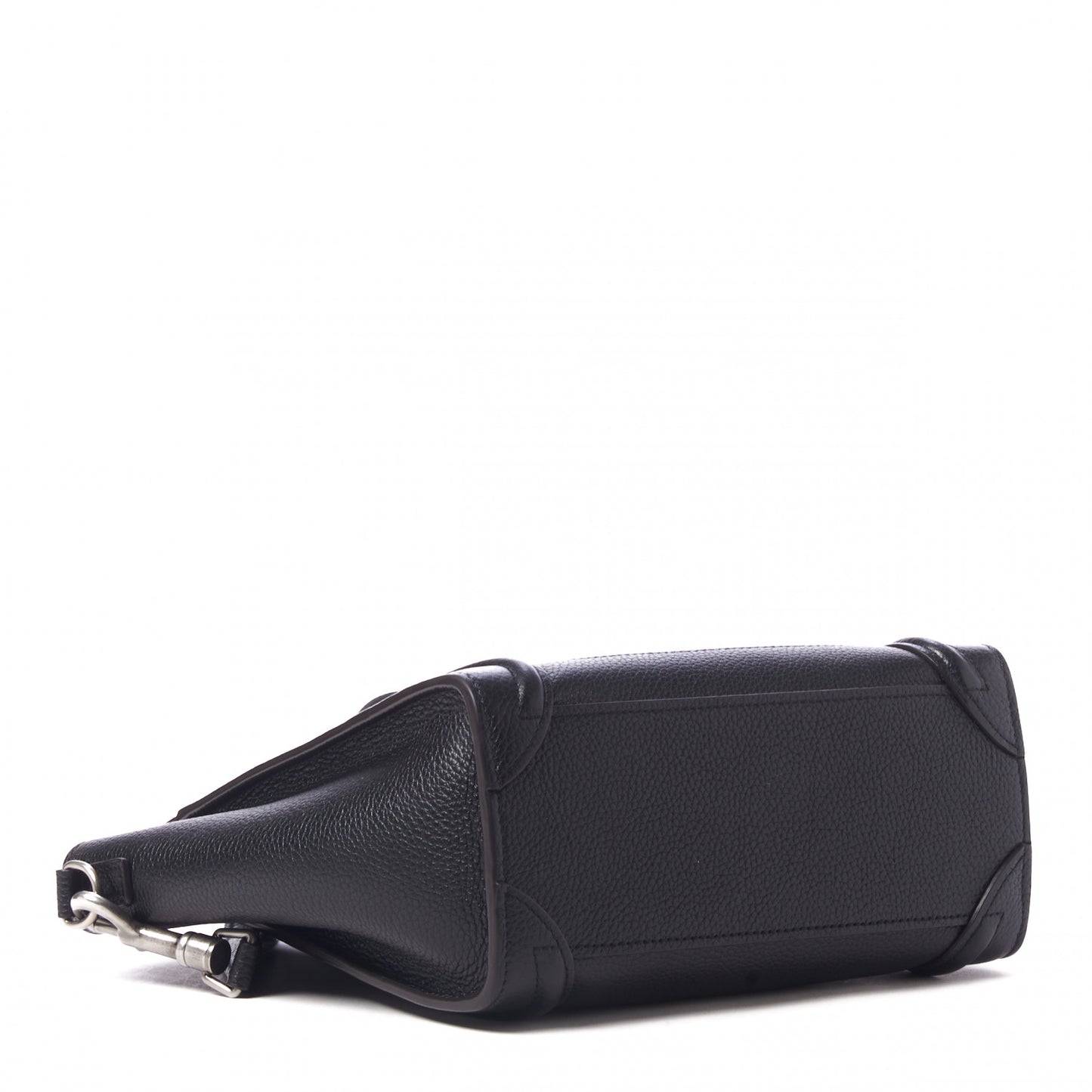 Drummed Calfskin Nano Luggage Black