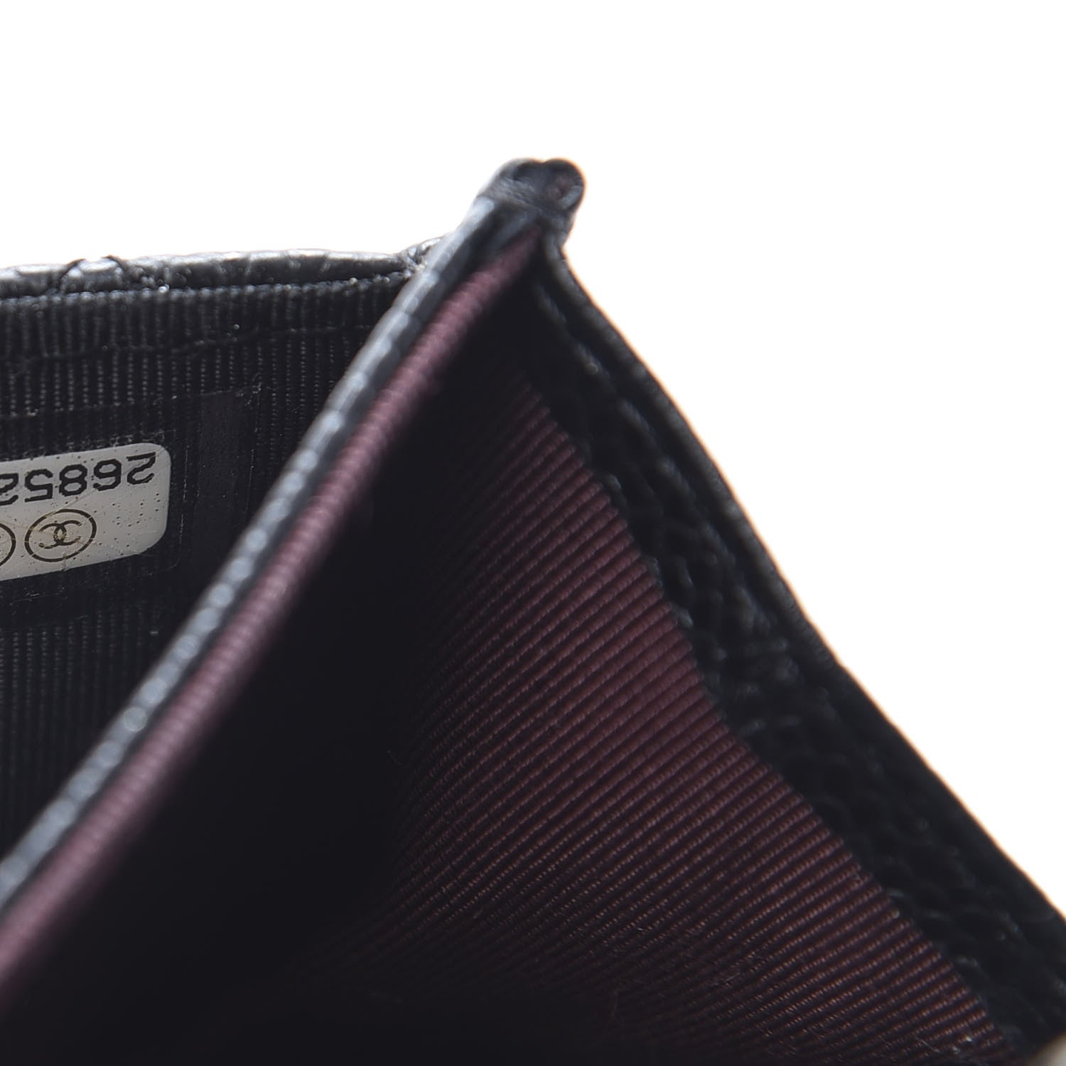 Chanel Caviar Quilted Flap Card Holder Wallet Black 8 of 13