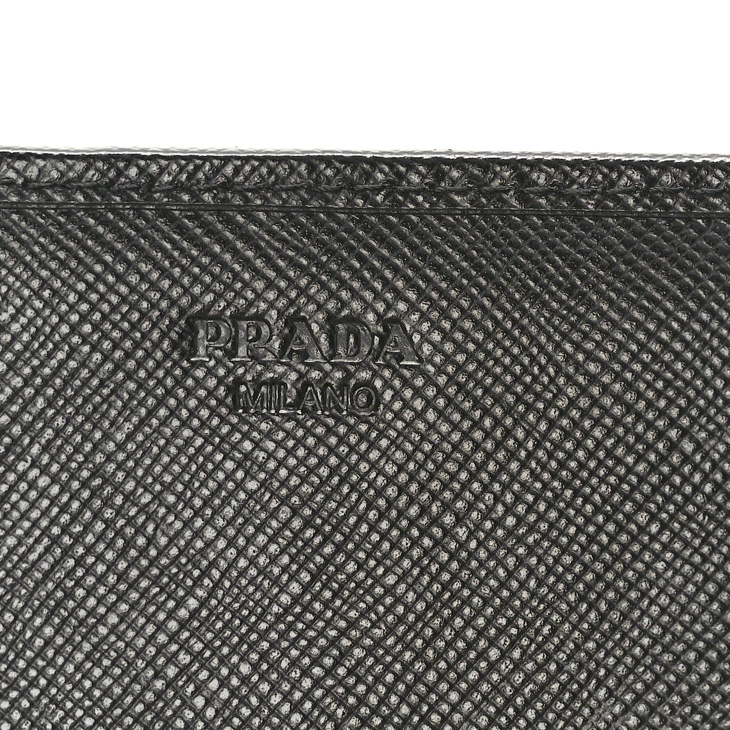 Saffiano Triangle Continental Flap Wallet Black
