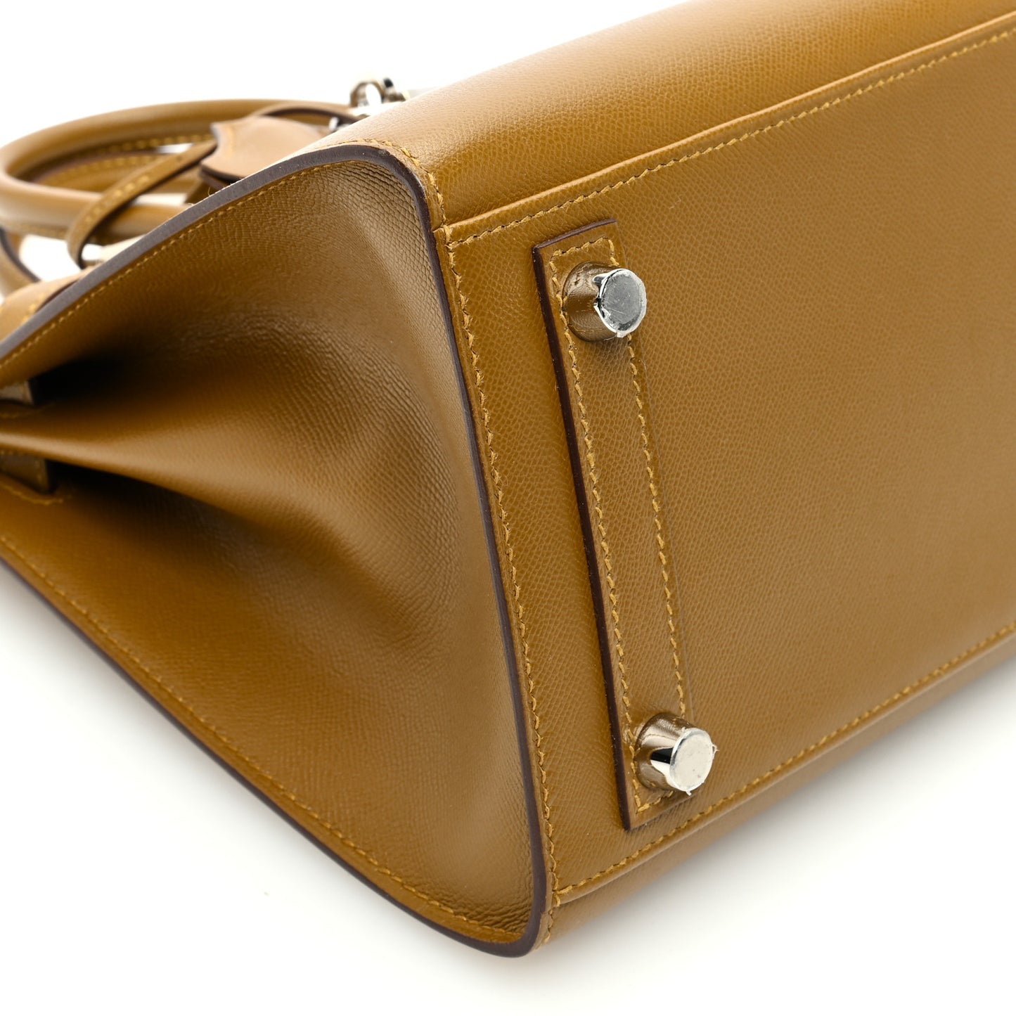 Madame Calfskin Birkin Sellier 25 Bronze Dore