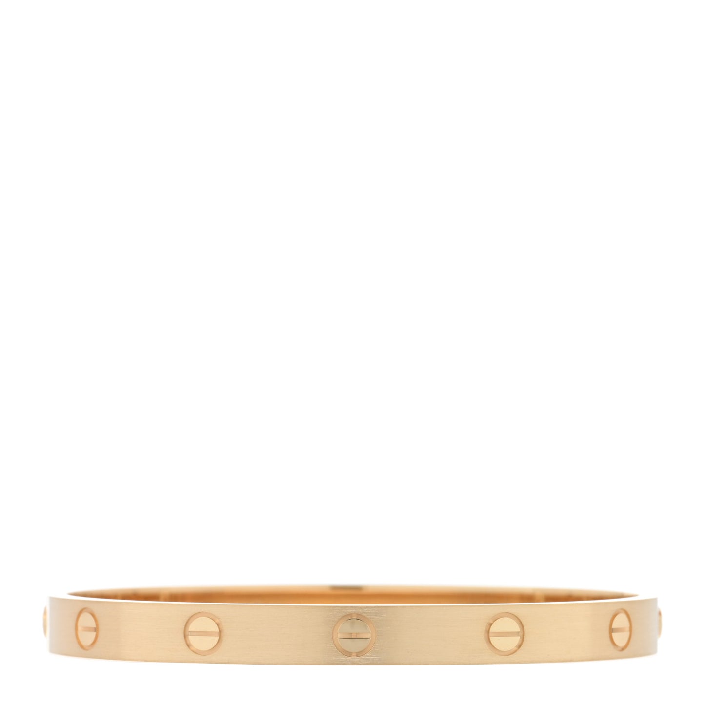 18K Yellow Gold Brushed Finish LOVE Bracelet 18