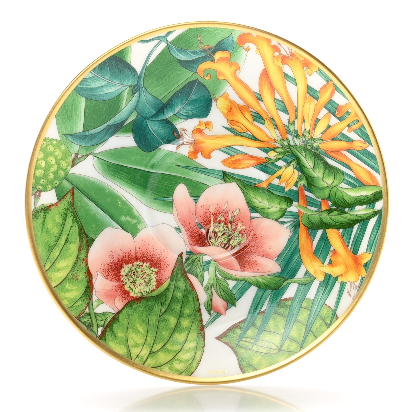 Porcelain Passifolia Tea Cup And Saucer