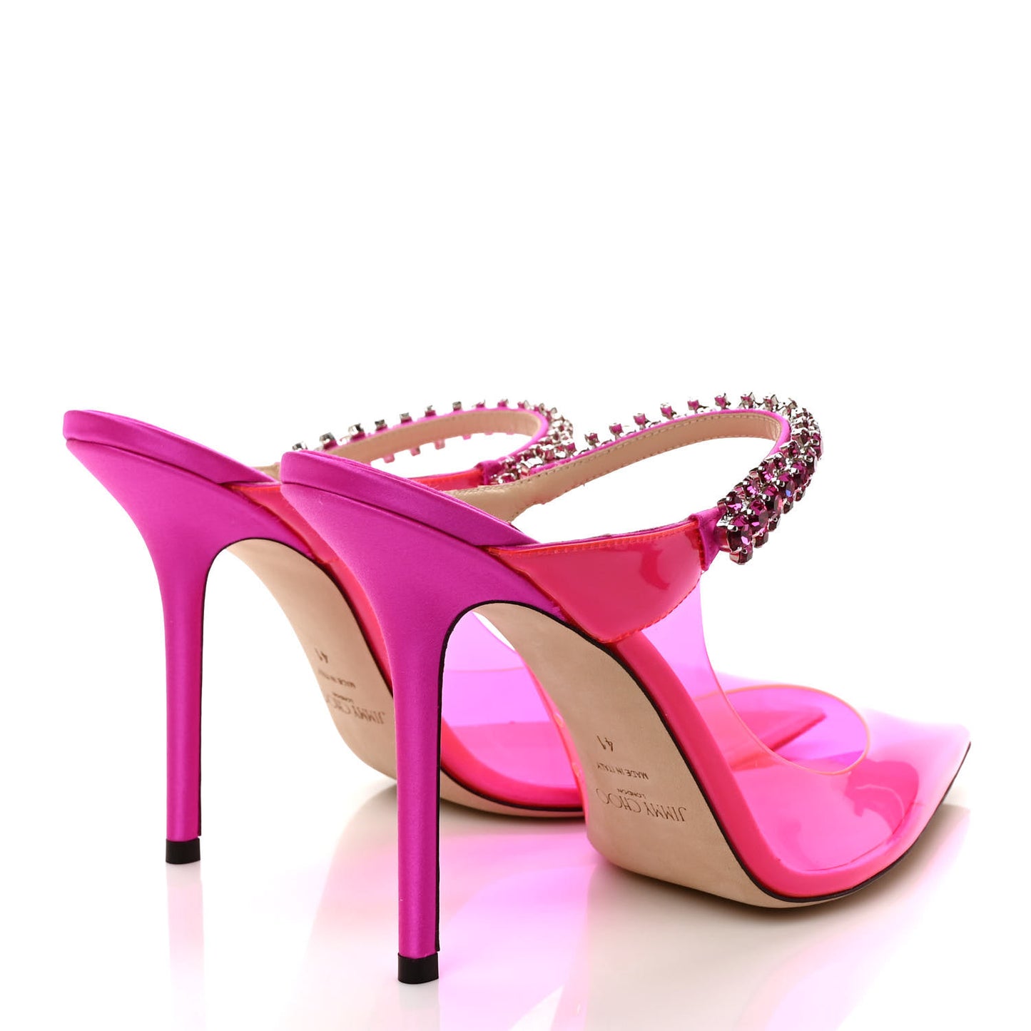 Plexi Crystal Bing 100 Pumps 41 Hot Pink