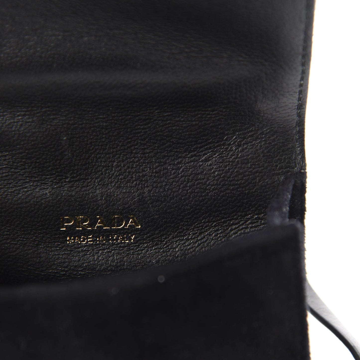 Velvet City Calfskin Micro Cahier Bag Black Alloro