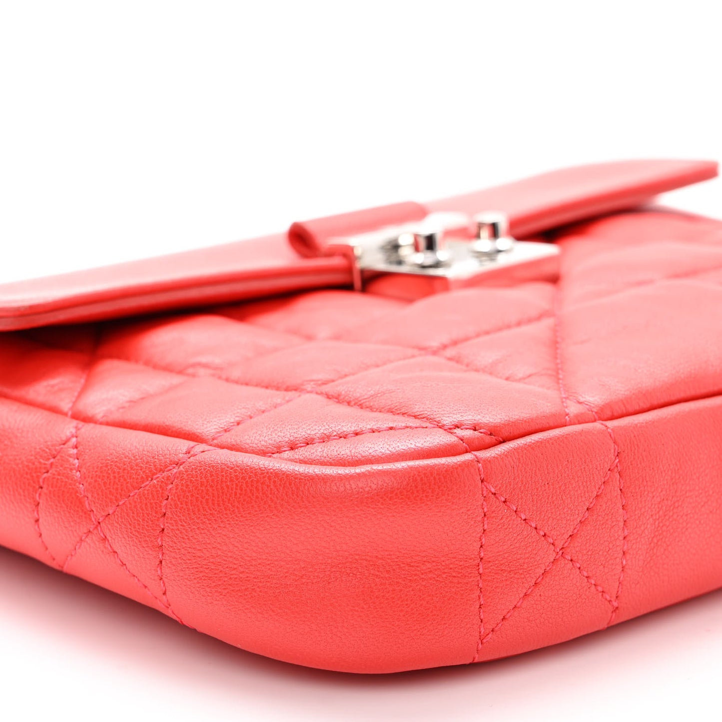 Lambskin Miss Dior Promenade Pouch Red