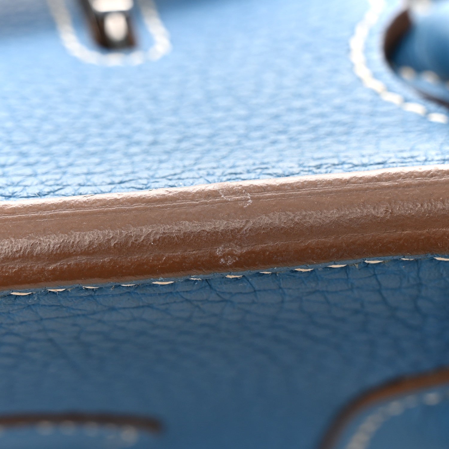 Hermes Taurillon Clemence Eclat Birkin 30 Mykonos White 14 of 16