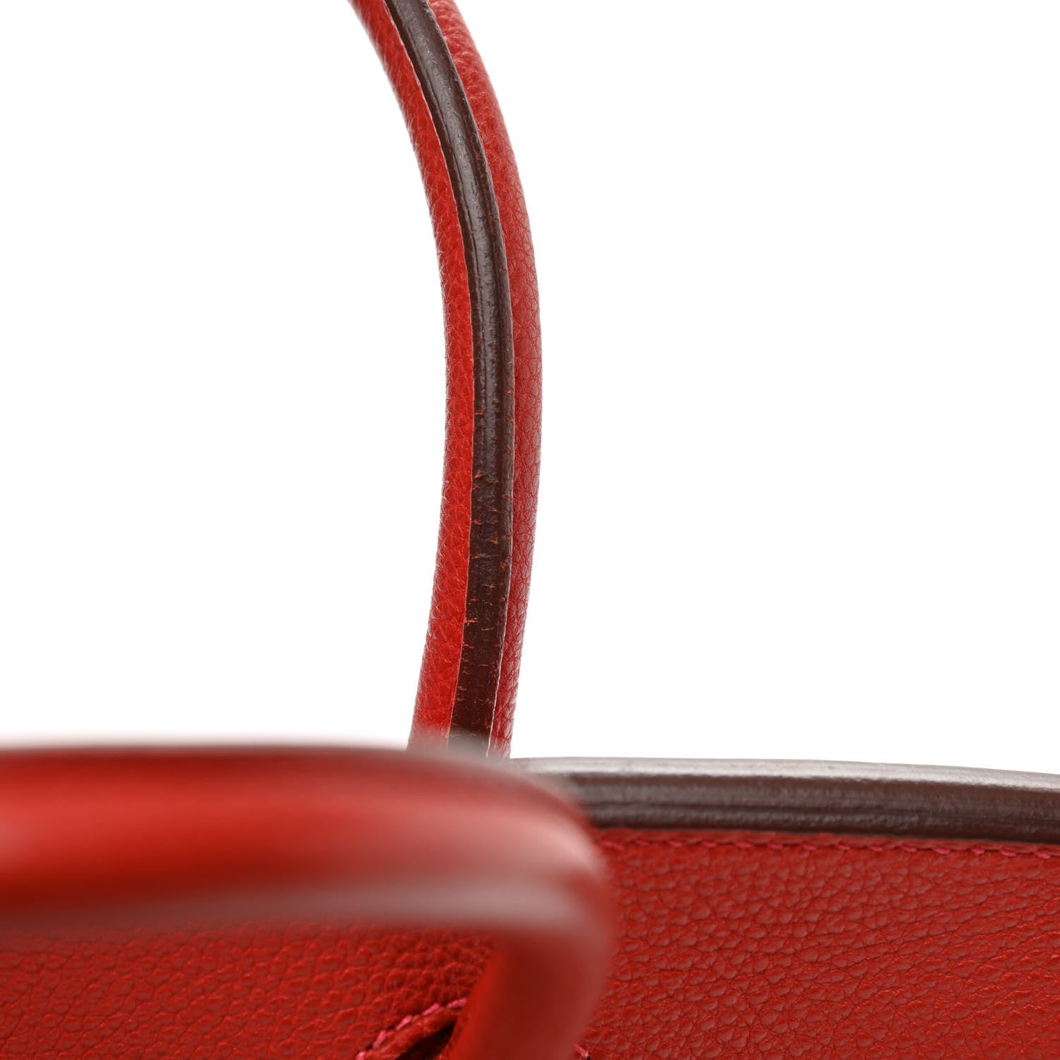 Hermes Togo Bi-Color Birkin 30 Rouge Casaque Potiron 11 of 17