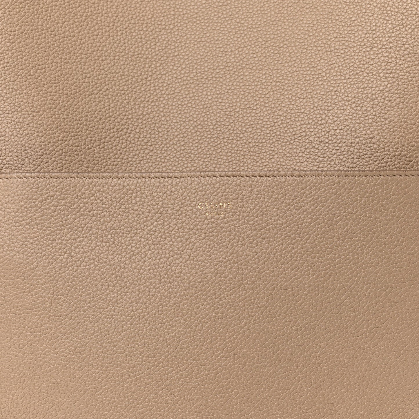 Soft Grained Calfskin Sangle Bucket Bag Dune