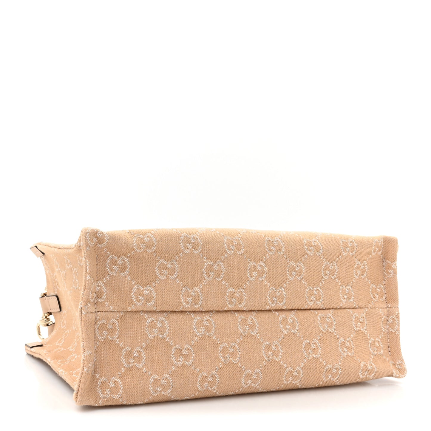 Denim Ophidia GG Monogram Tote Medium Light Beige