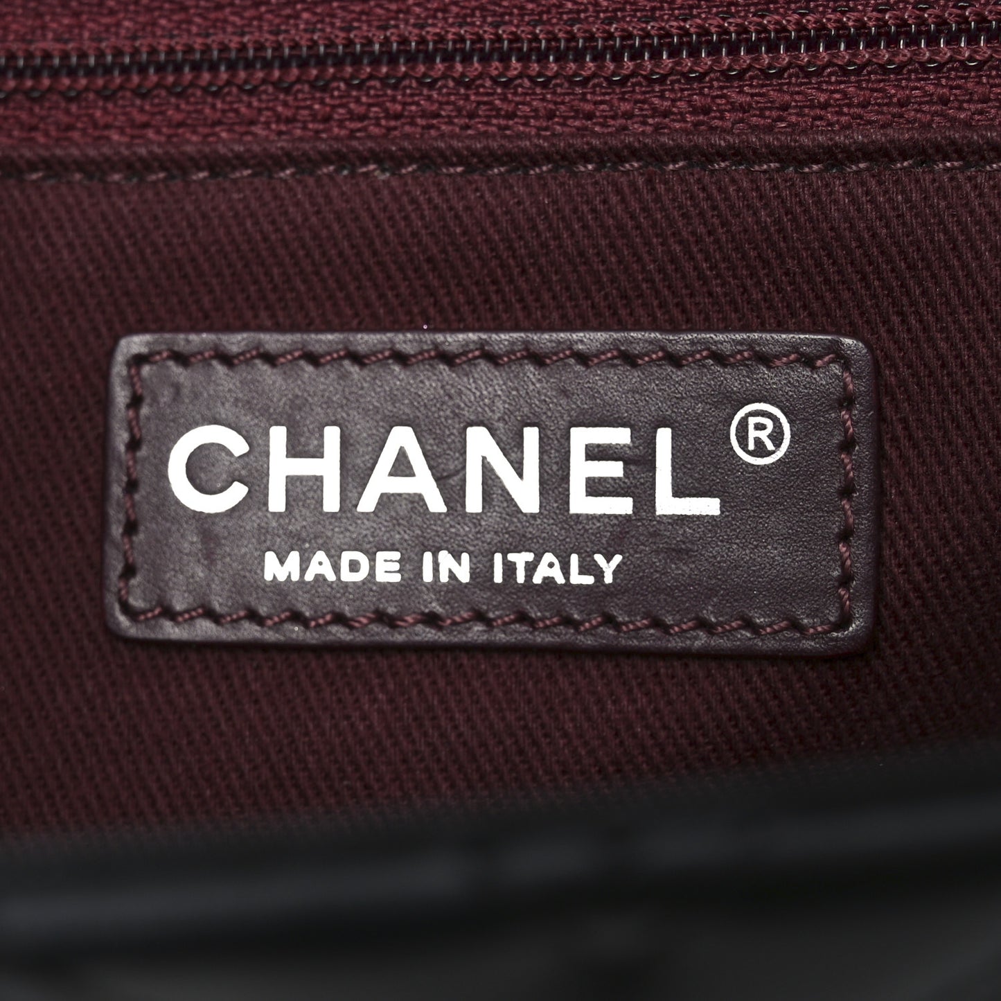 Lambskin Chevron Quilted Double Stitch Jumbo Double Flap Black